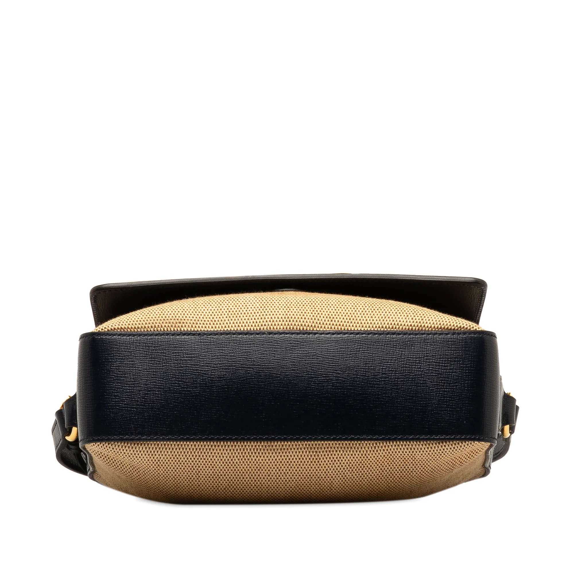 Horsebit 1955 Flap Pocket Camera Bag Canvas and Leather Small - Image 4