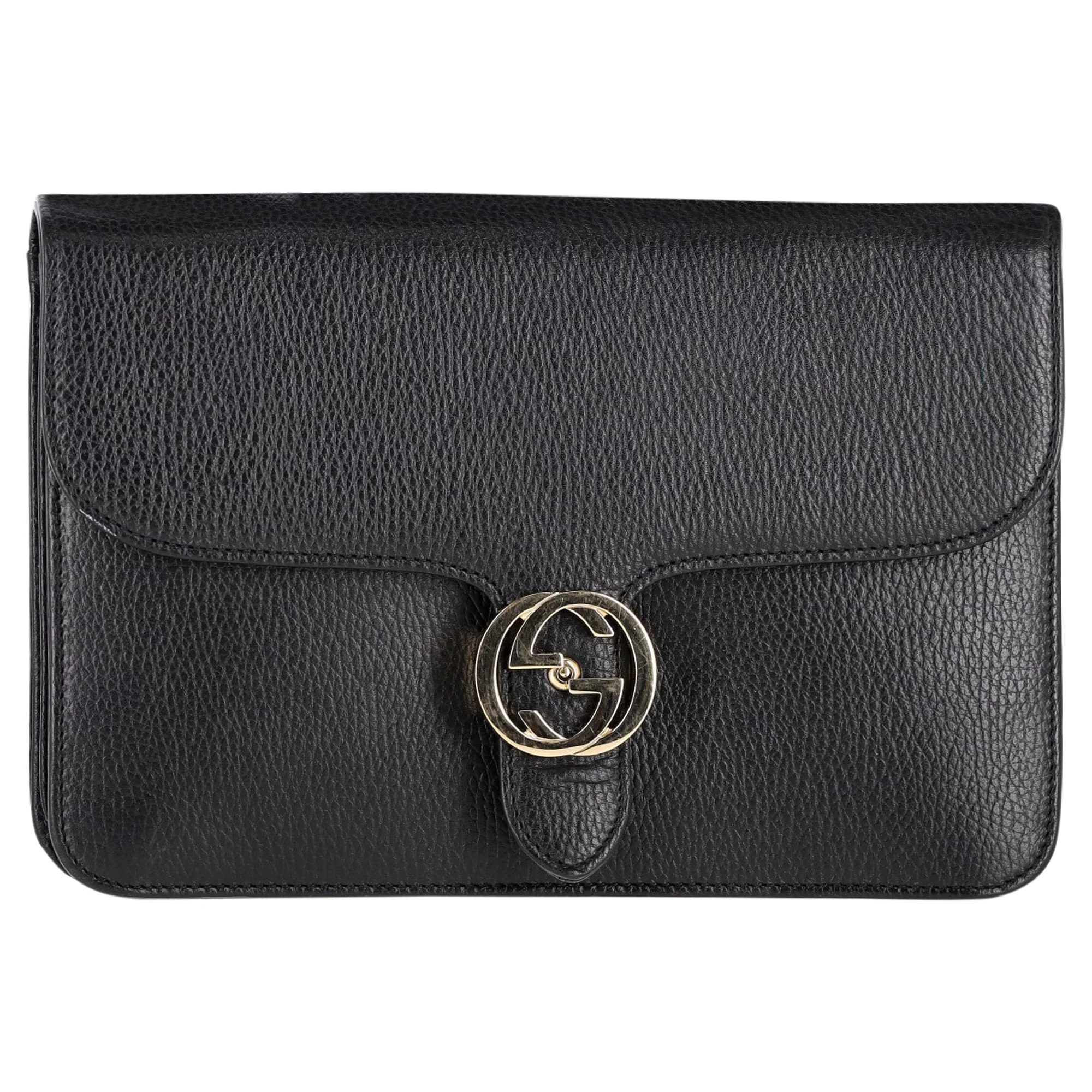 Interlocking Shoulder Bag Leather Medium