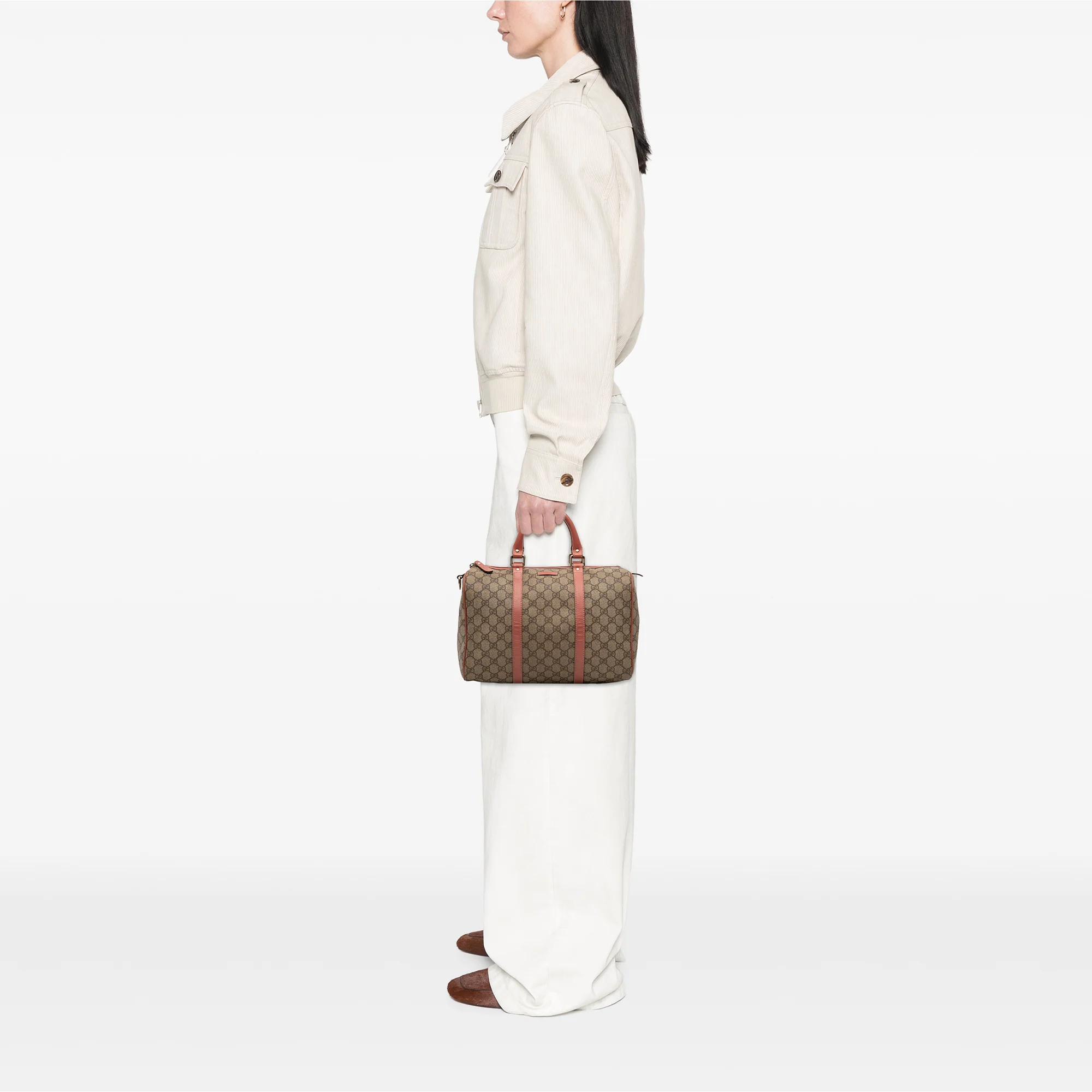 Joy Boston Bag GG Coated Canvas Medium - Image 7