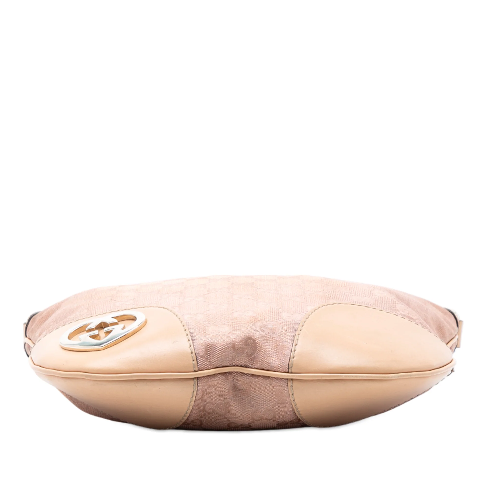 Lovely Heart Interlocking G Crossbody Bag GG Canvas with Leather - Image 3