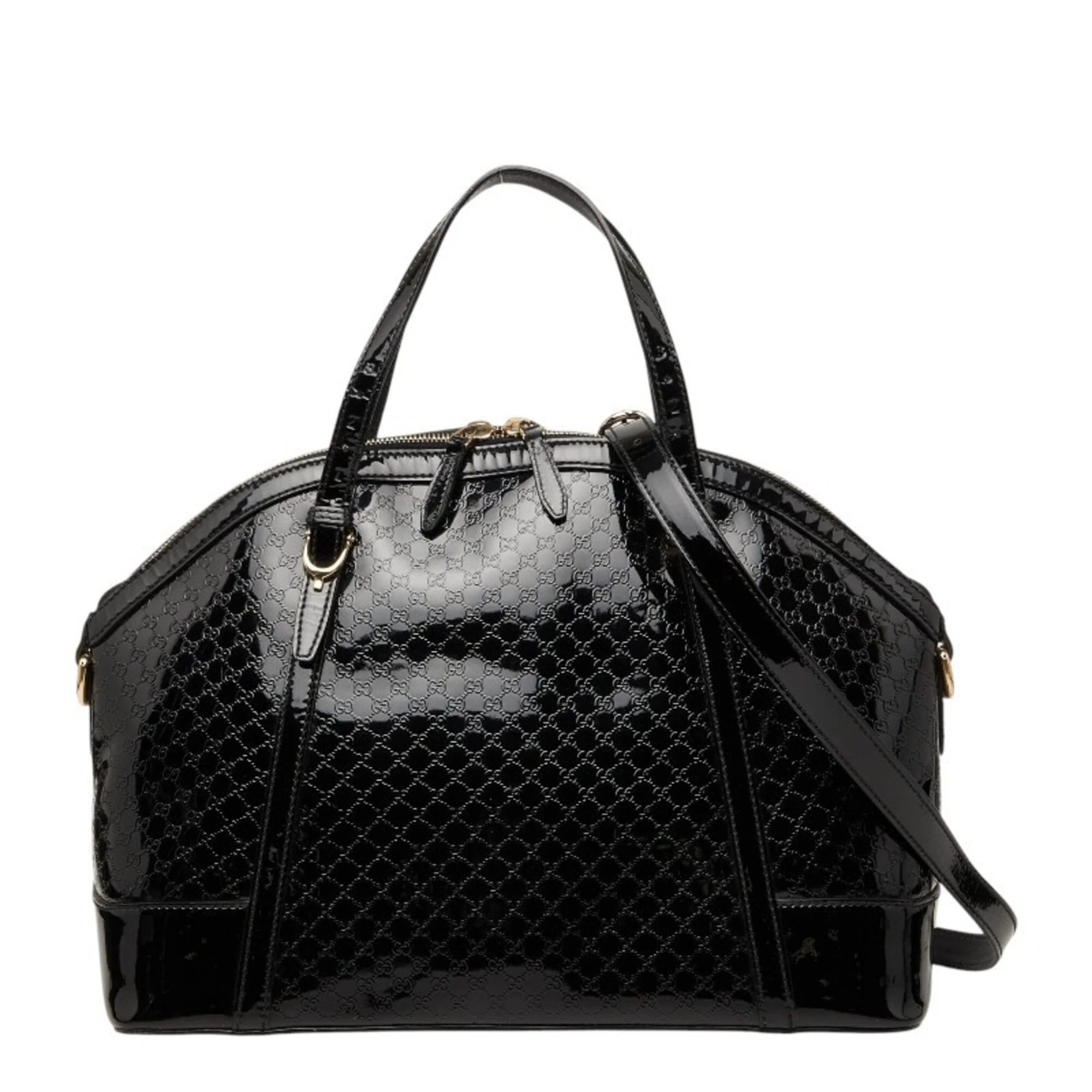 Nice Top Handle Bag Microguccissima Patent Medium