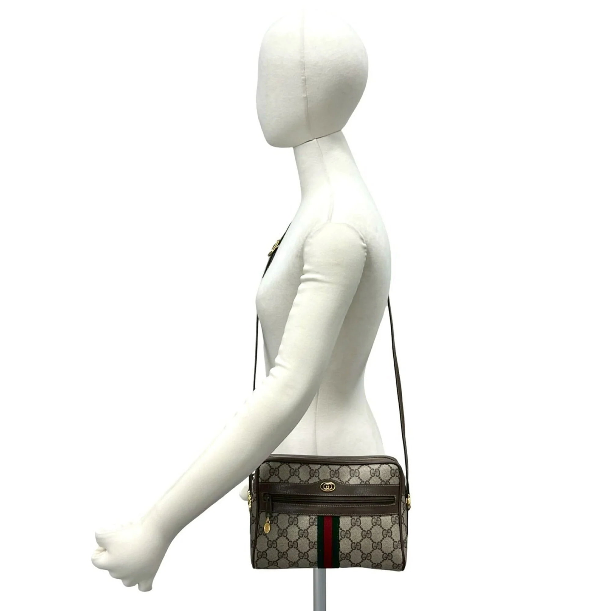 Ophidia Shoulder Bag GG Coated Canvas Small - Image 2