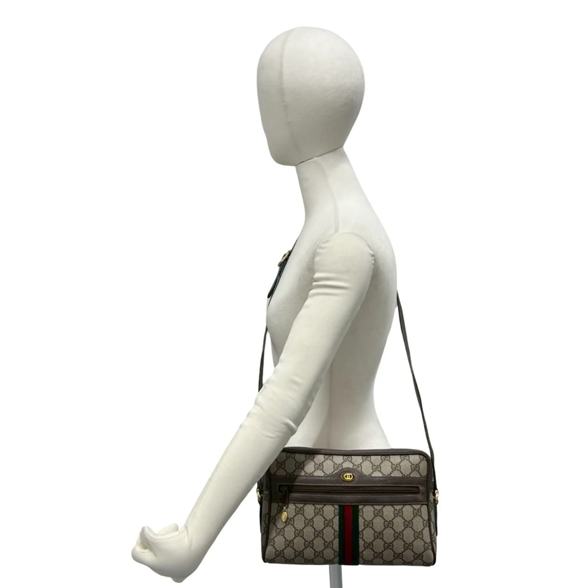 Ophidia Shoulder Bag GG Coated Canvas Small - Image 2