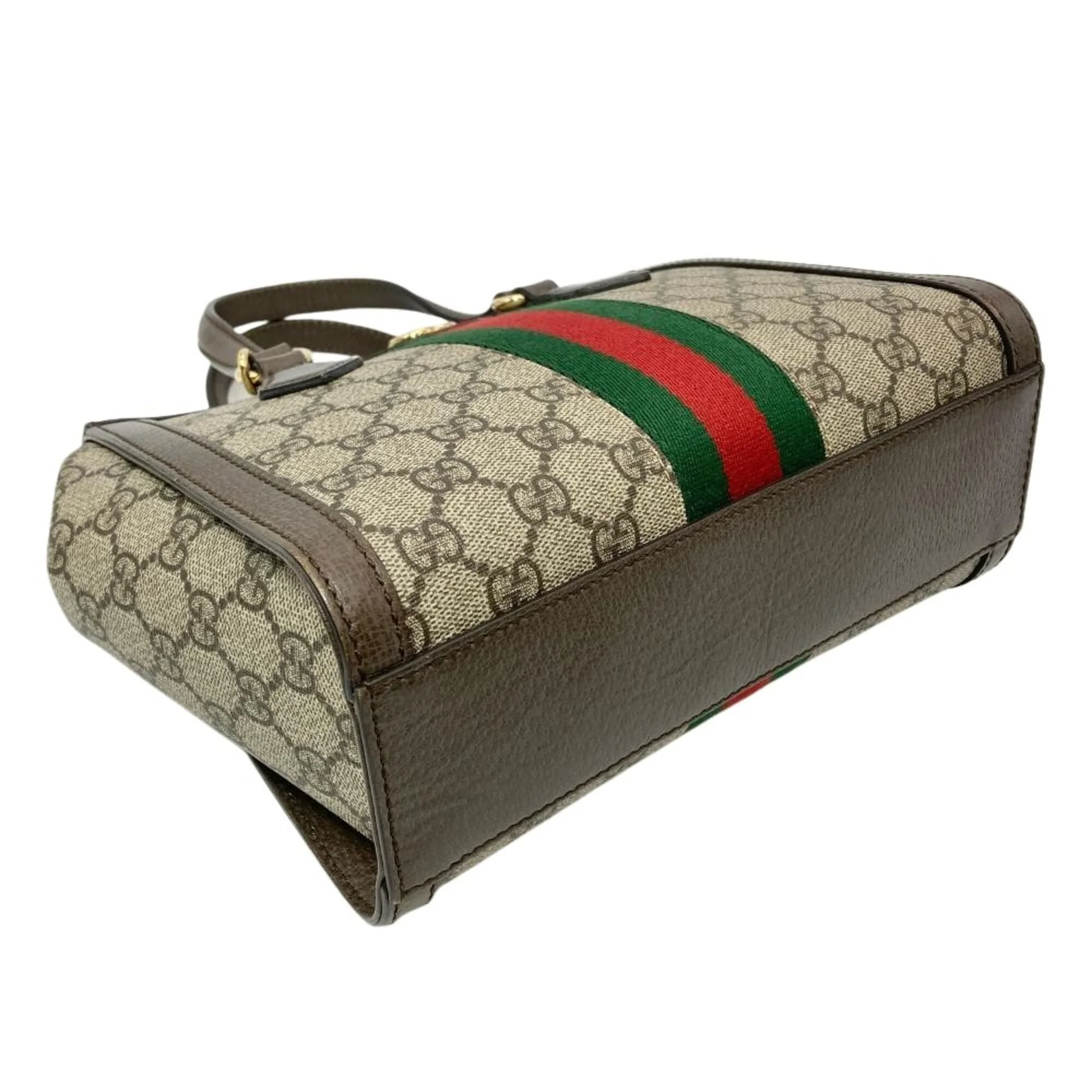 Ophidia Top Handle Tote GG Coated Canvas Small - Image 4