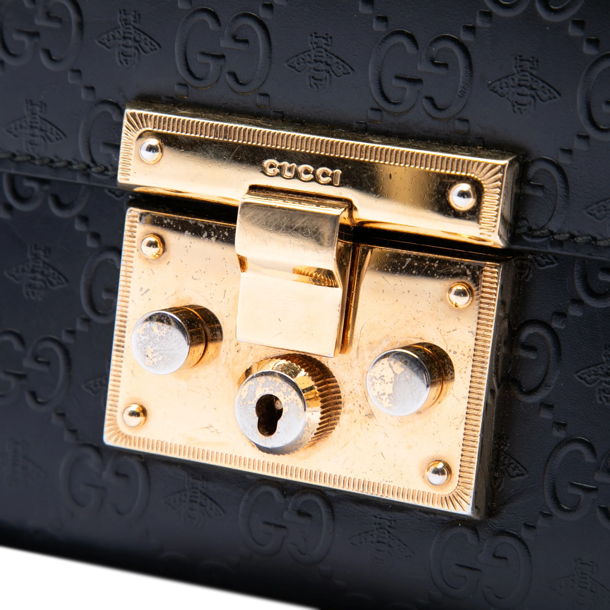 Padlock Shoulder Bag Guccissima Leather Small - Image 5