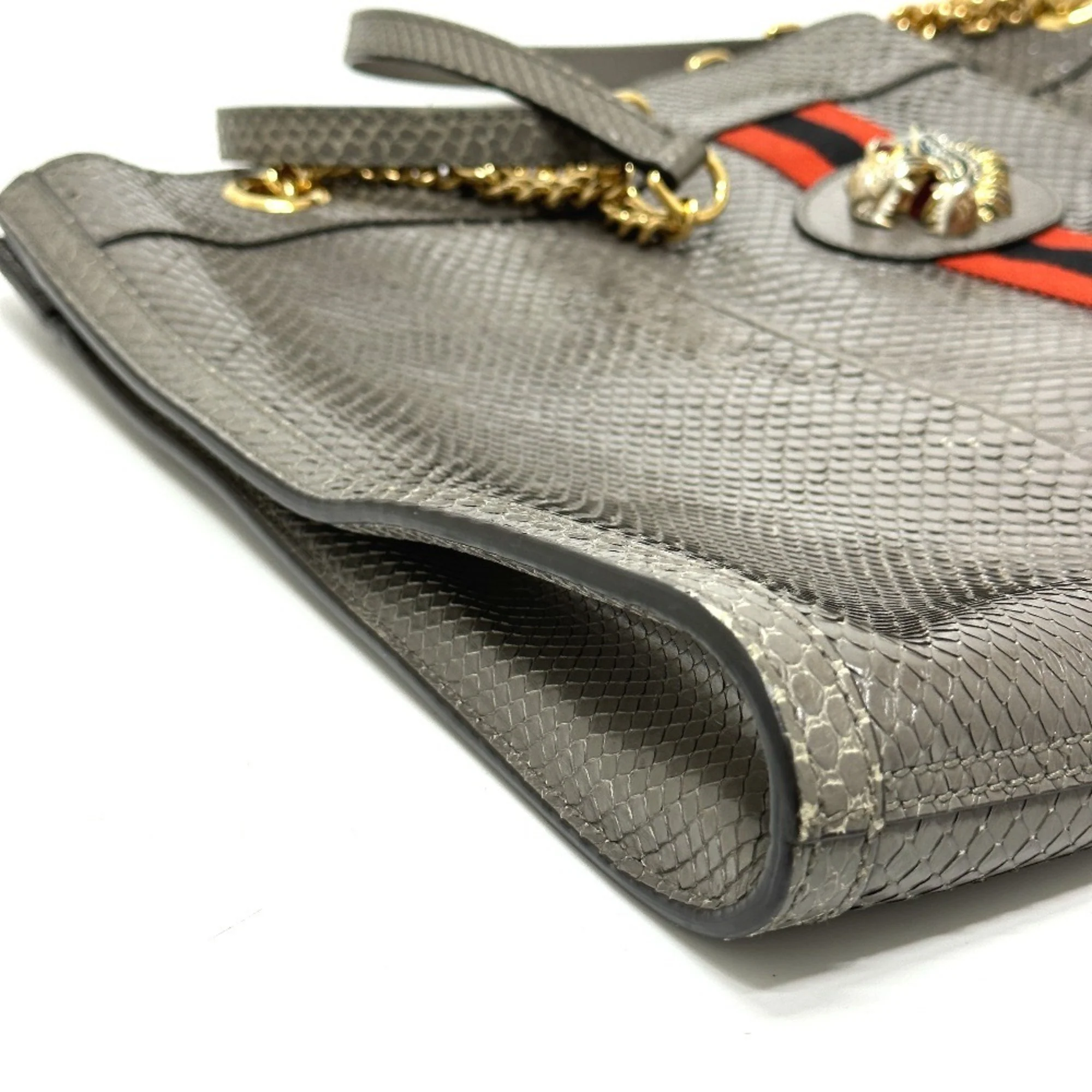 Rajah Chain Tote Snakeskin Large - Image 5