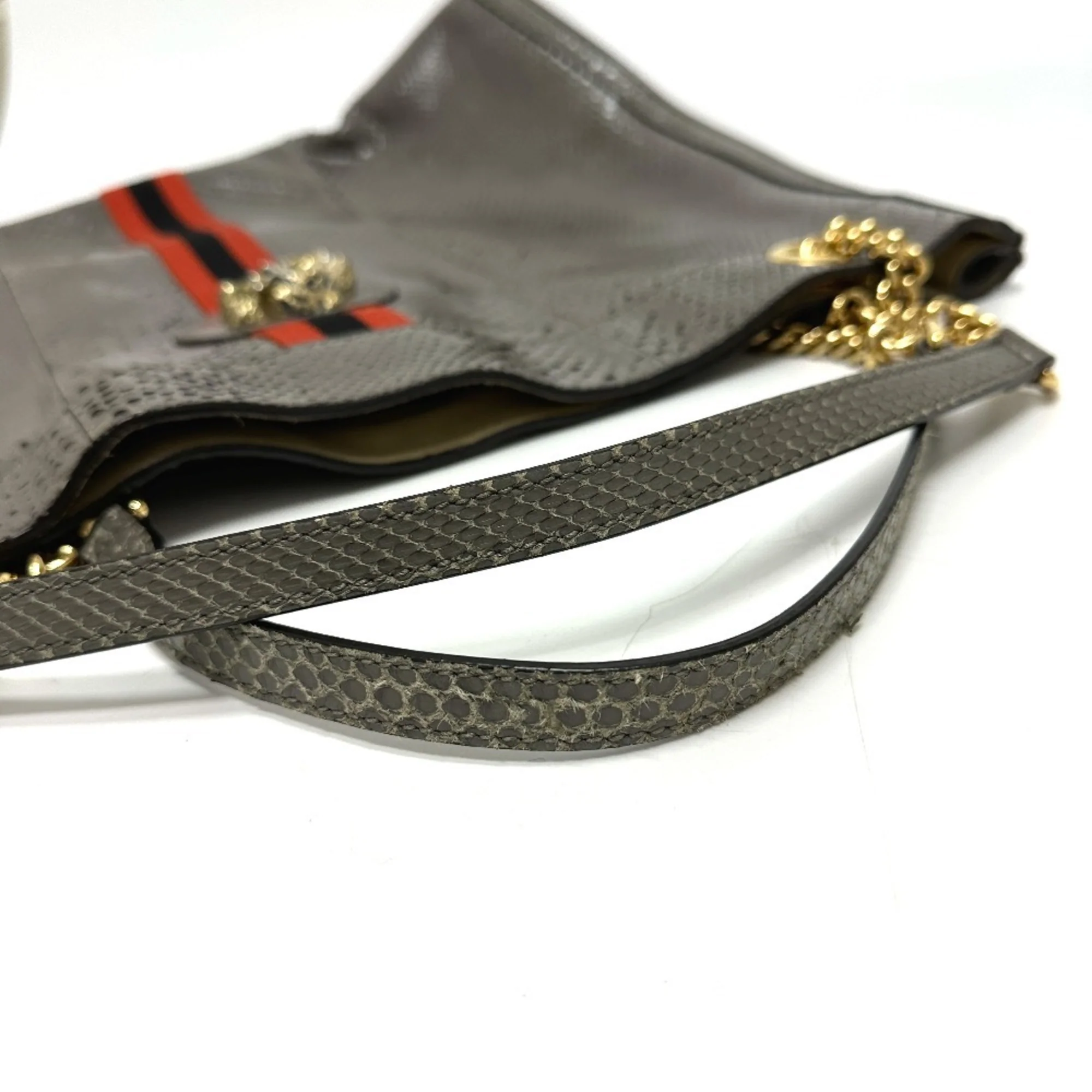 Rajah Chain Tote Snakeskin Large - Image 8