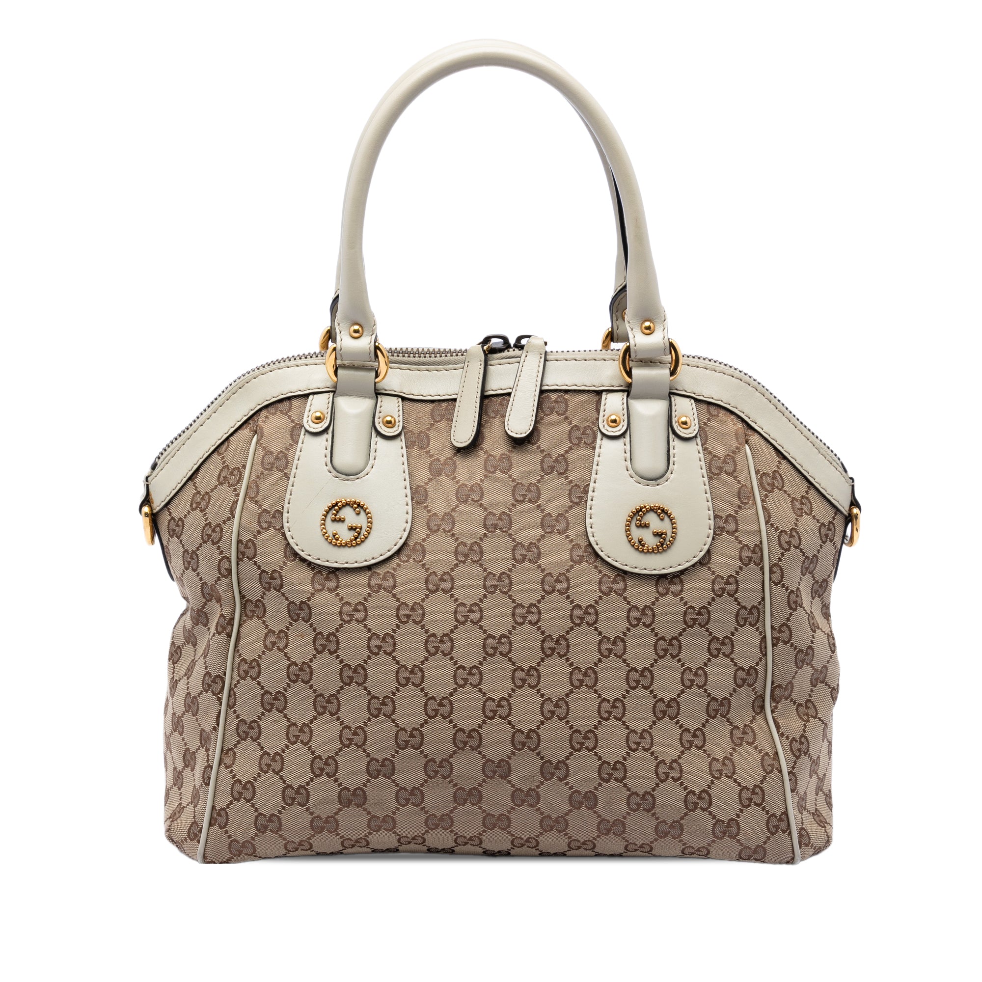 Scarlett Top Handle Bag GG Canvas Medium