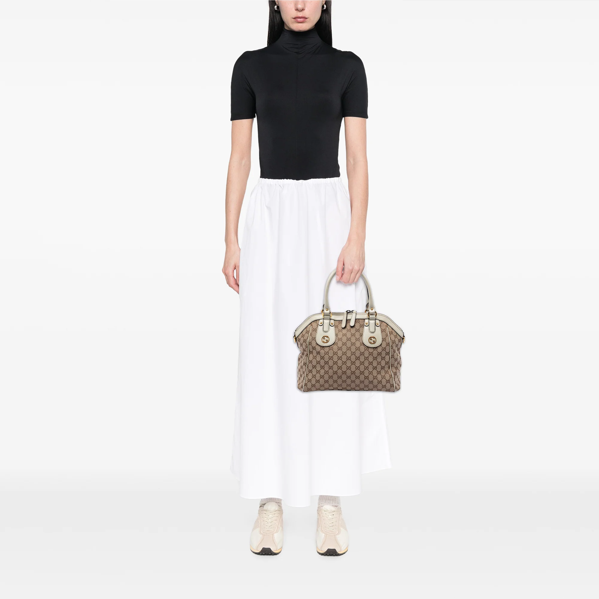 Scarlett Top Handle Bag GG Canvas Medium - Image 7