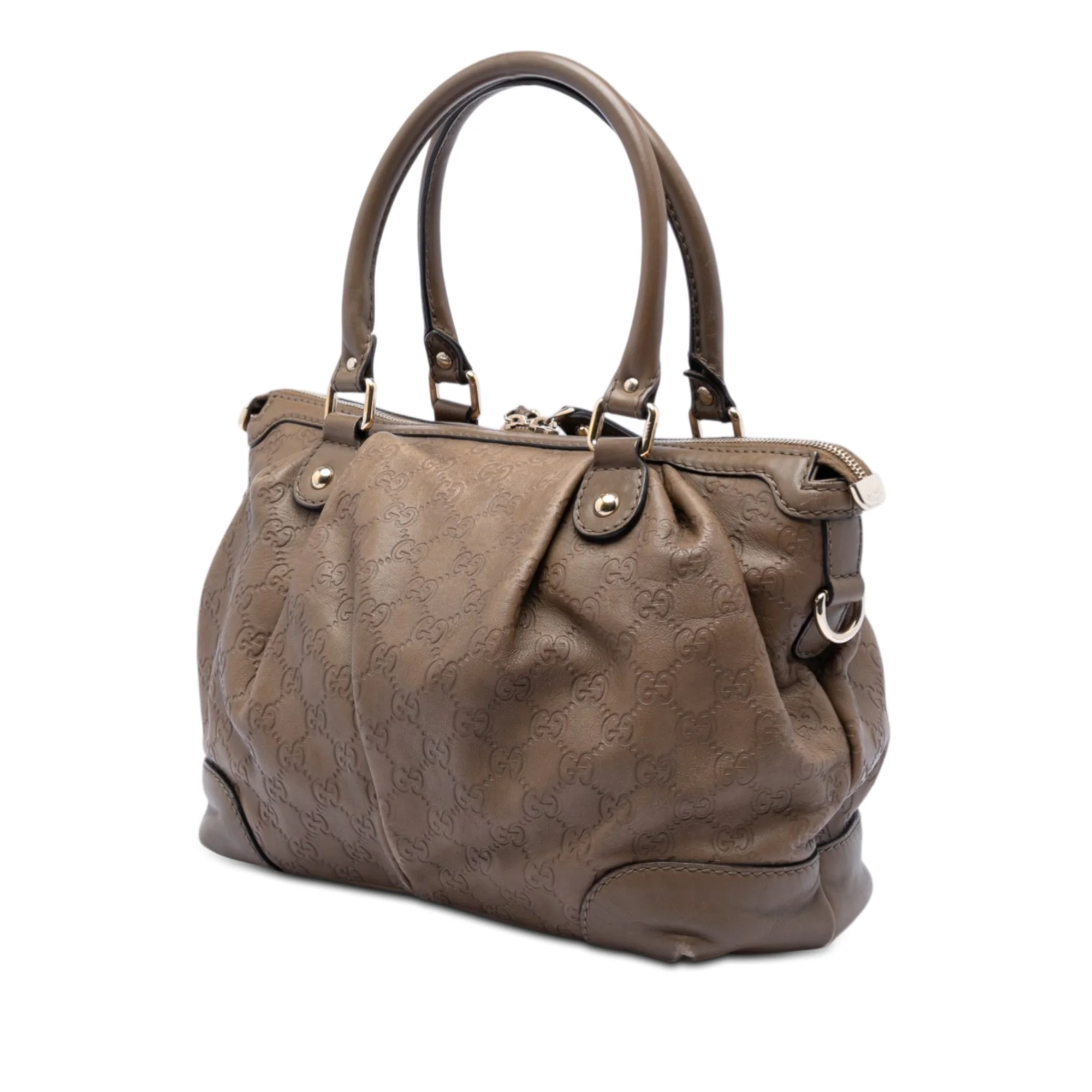 Sukey Top Handle Satchel Guccissima Leather Medium - Image 2