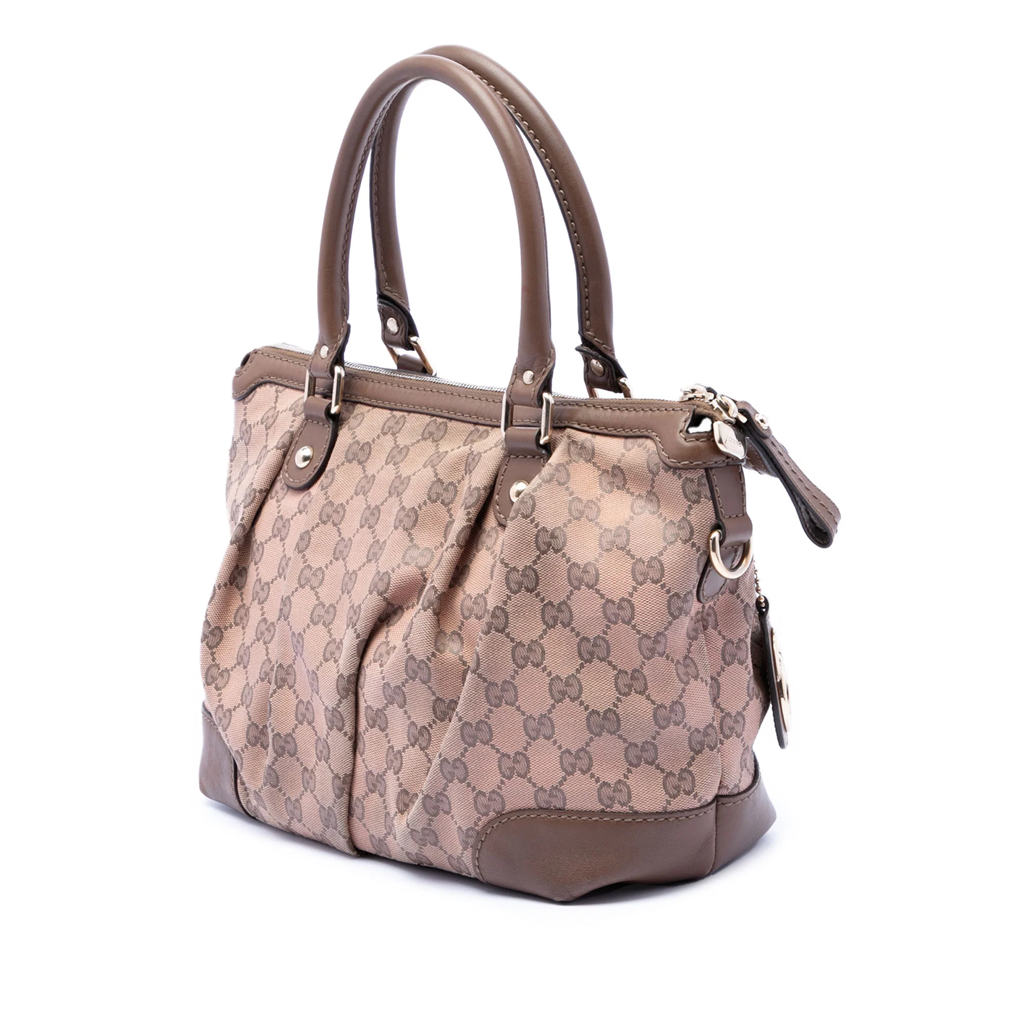 Sukey Top Handle Satchel Guccissima Leather Medium - Image 2