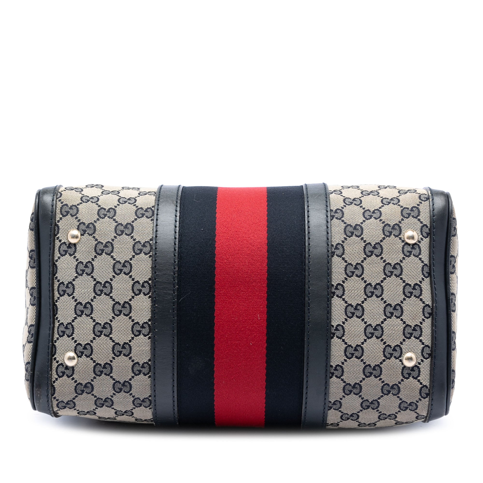 Vintage Web Boston Bag GG Canvas Medium - Image 3