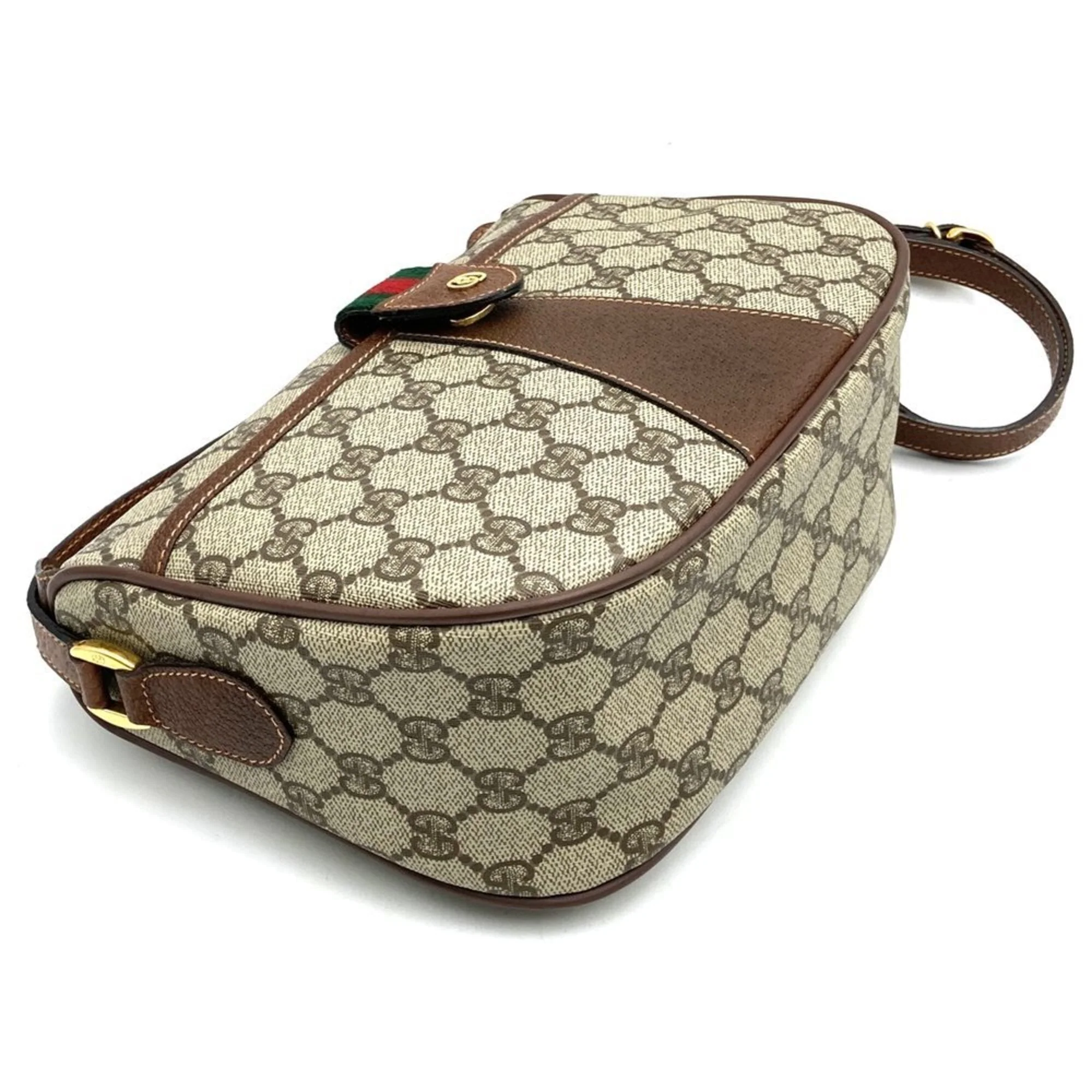 Vintage Web Crossbody Bag GG Coated Canvas Small - Image 3