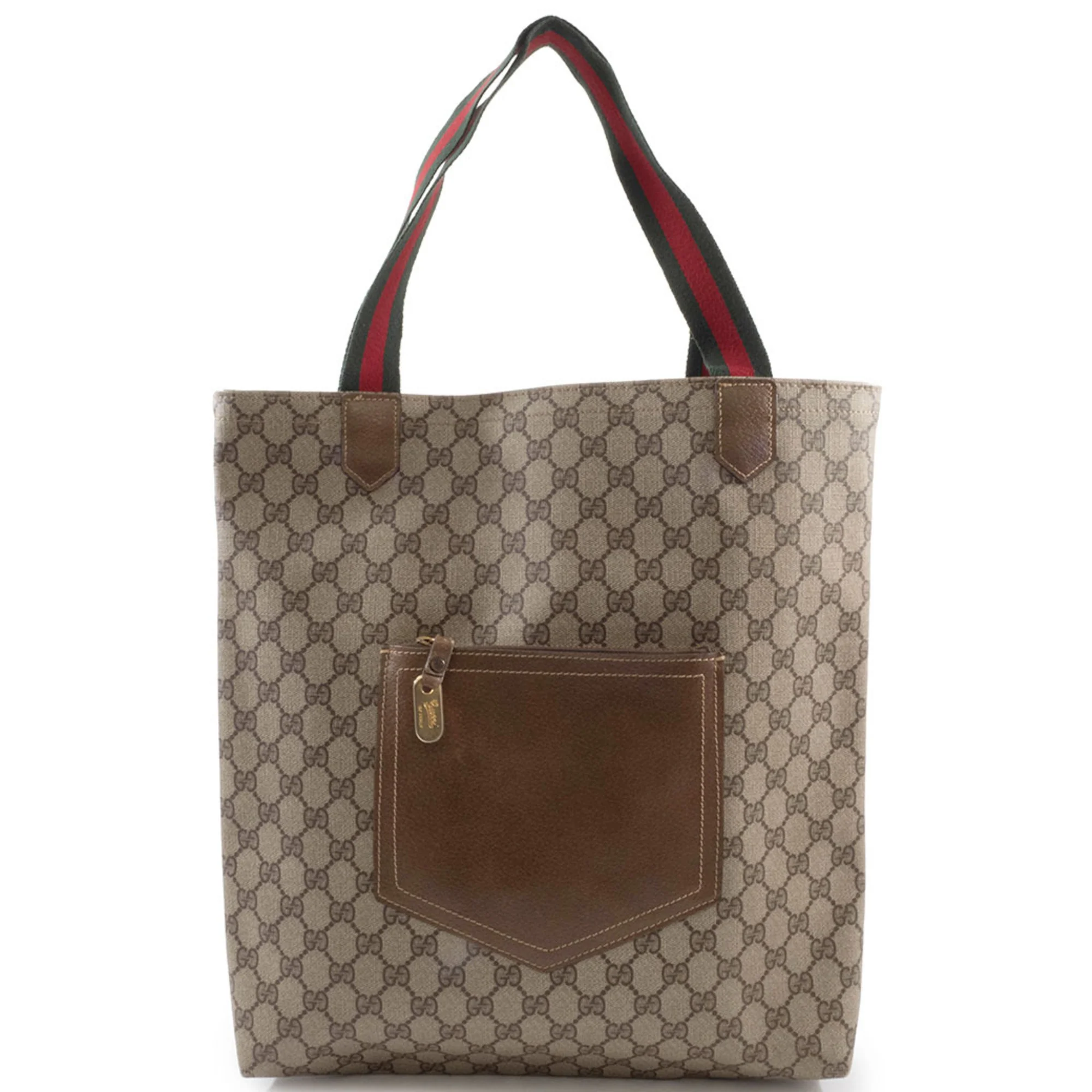 Vintage Web Strap Tote GG Coated Canvas Medium