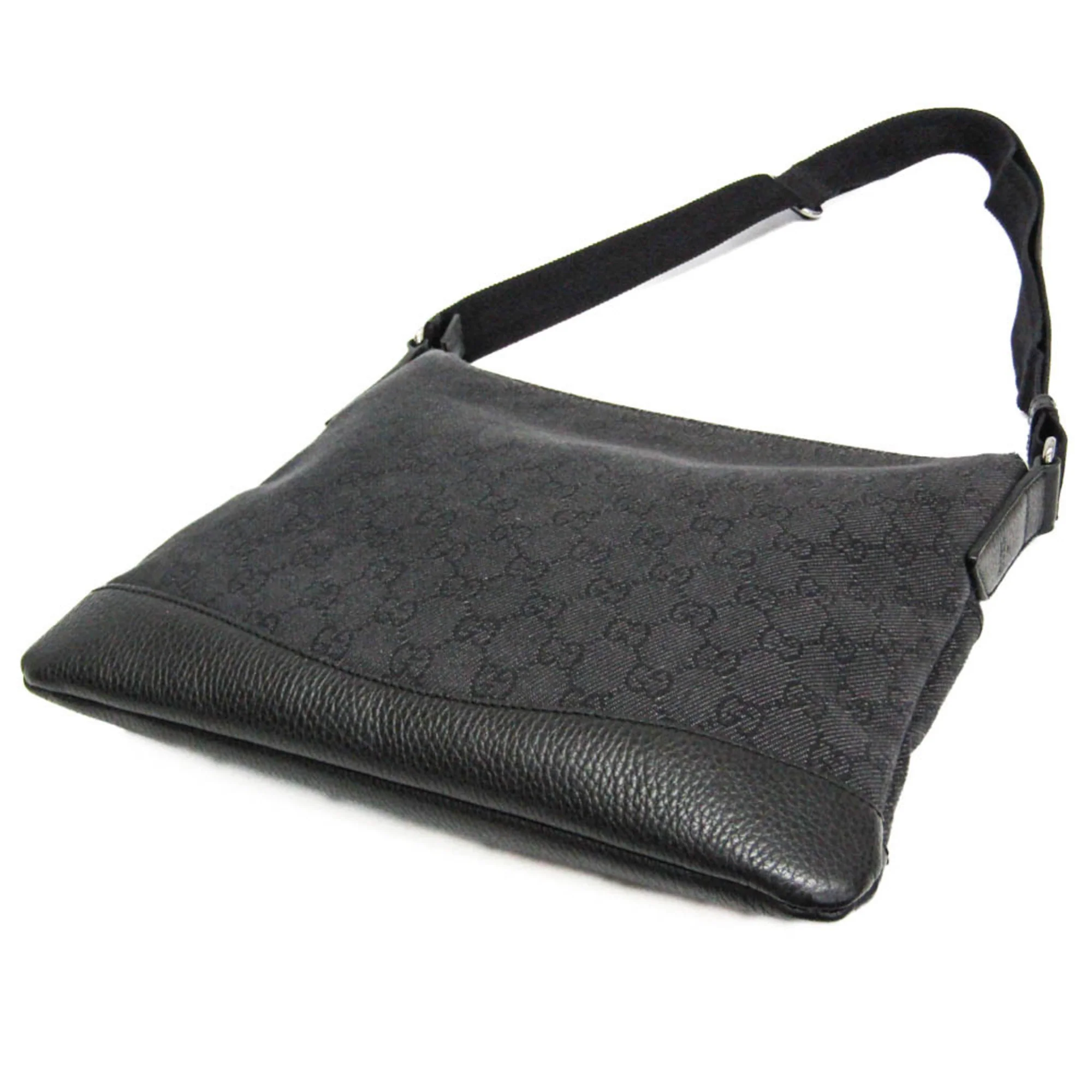 Zip Messenger Bag GG Canvas with Perforated Leather Medium - Image 2