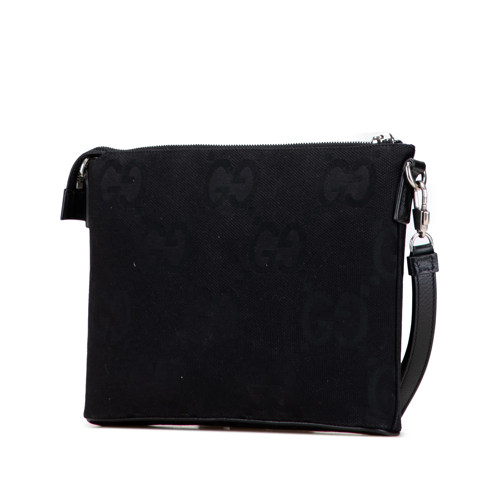 Zip Messenger Bag Jumbo GG Canvas - Image 2