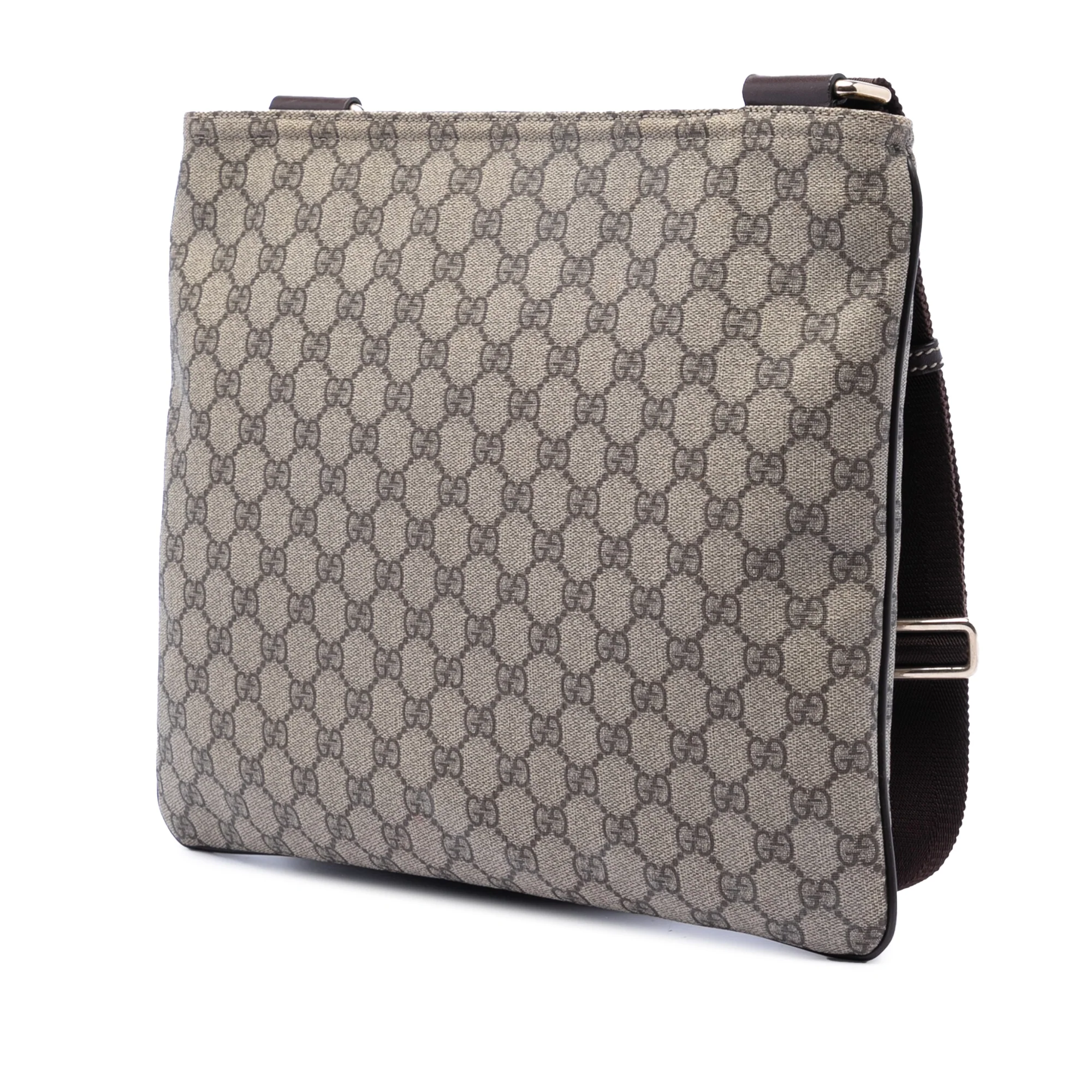 Zip Top Messenger Bag GG Coated Canvas Large - Image 2