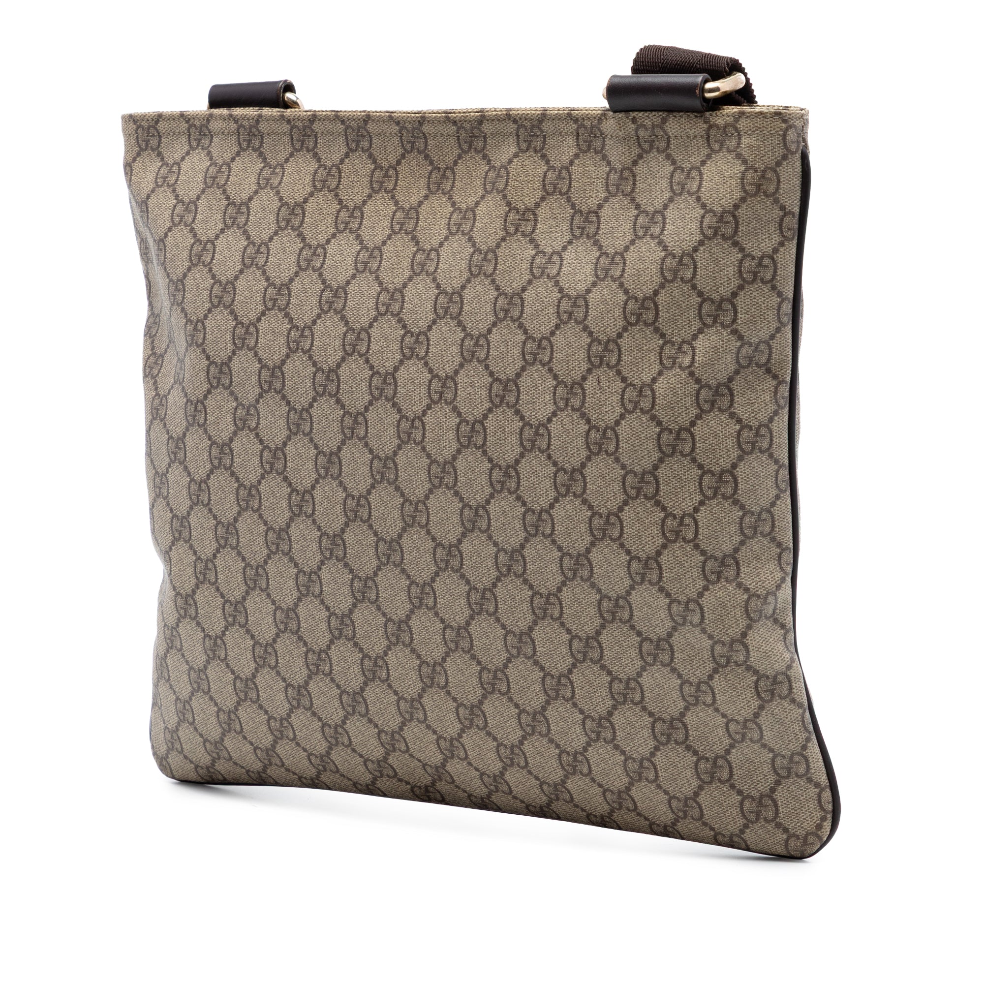 Zip Top Messenger Bag GG Coated Canvas Large - Image 2