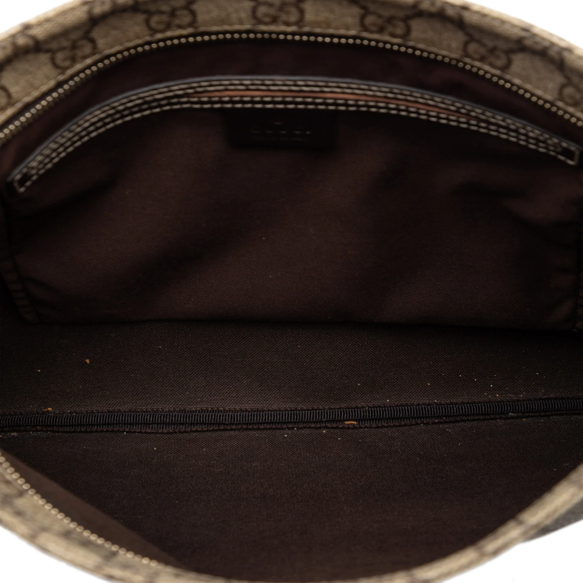Zip Top Messenger Bag GG Coated Canvas Large - Image 4