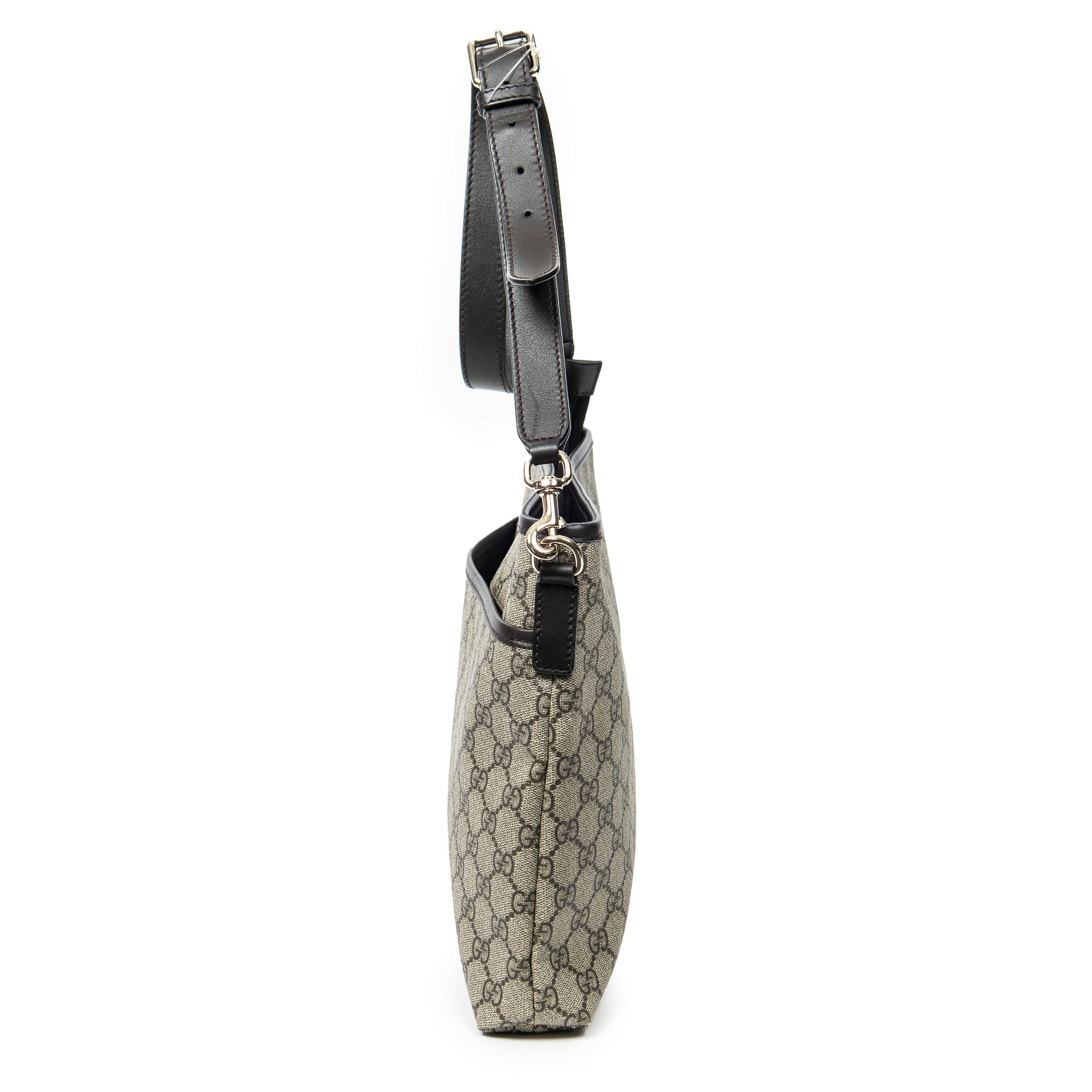 Zip Top Messenger Bag GG Coated Canvas Medium - Image 4