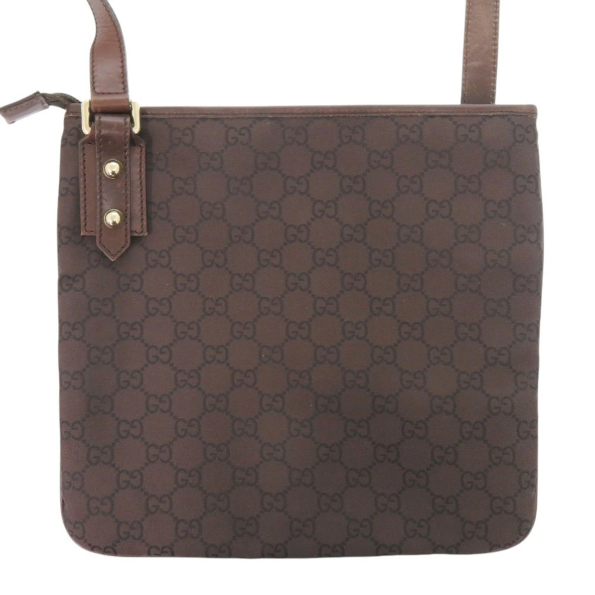 Zip Top Messenger Bag GG Coated Canvas Medium - Image 2