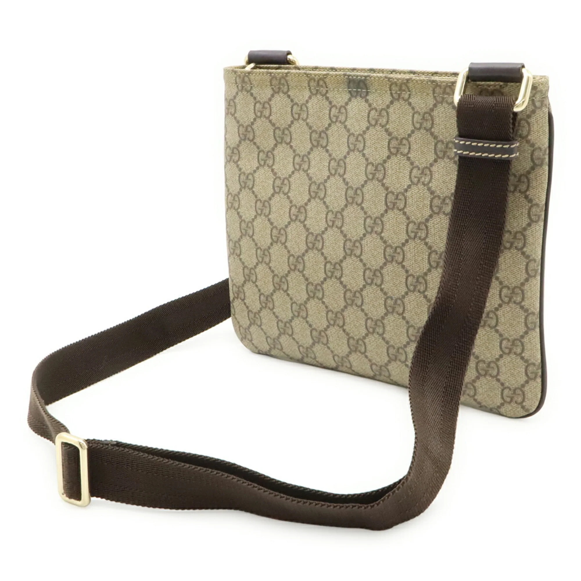 Zip Top Messenger Bag GG Coated Canvas Small - Image 3
