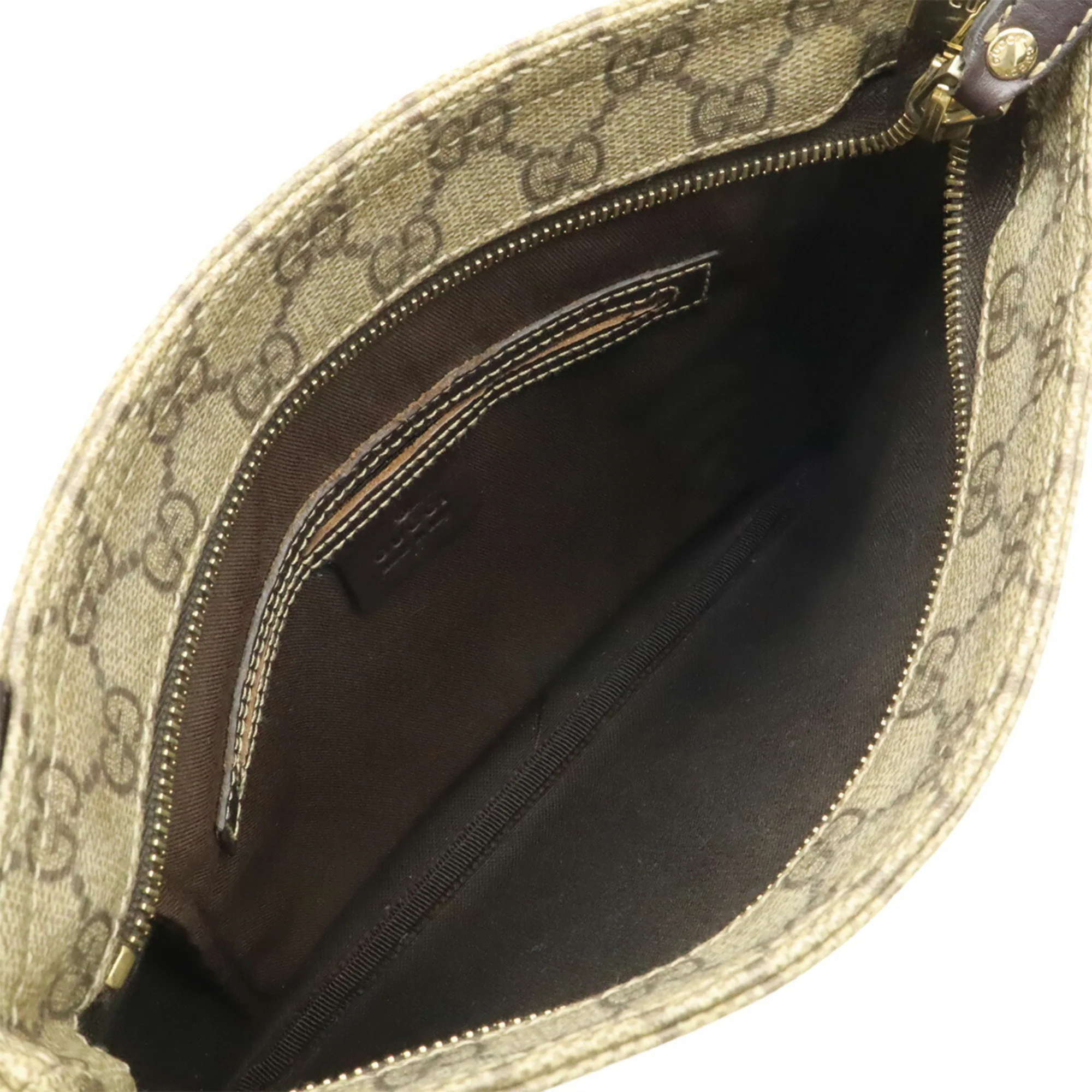 Zip Top Messenger Bag GG Coated Canvas Small - Image 7
