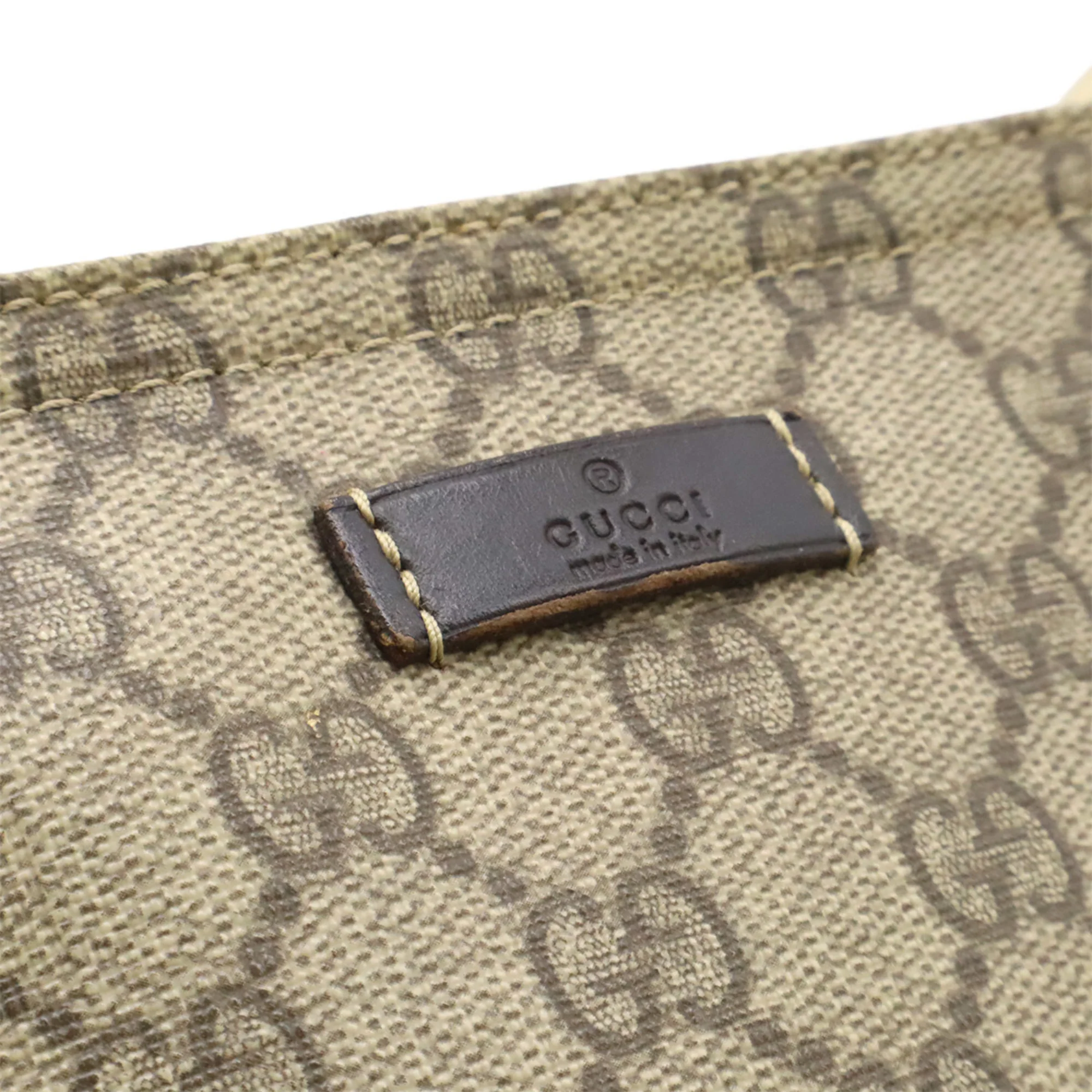 Zip Top Messenger Bag GG Coated Canvas Small - Image 9