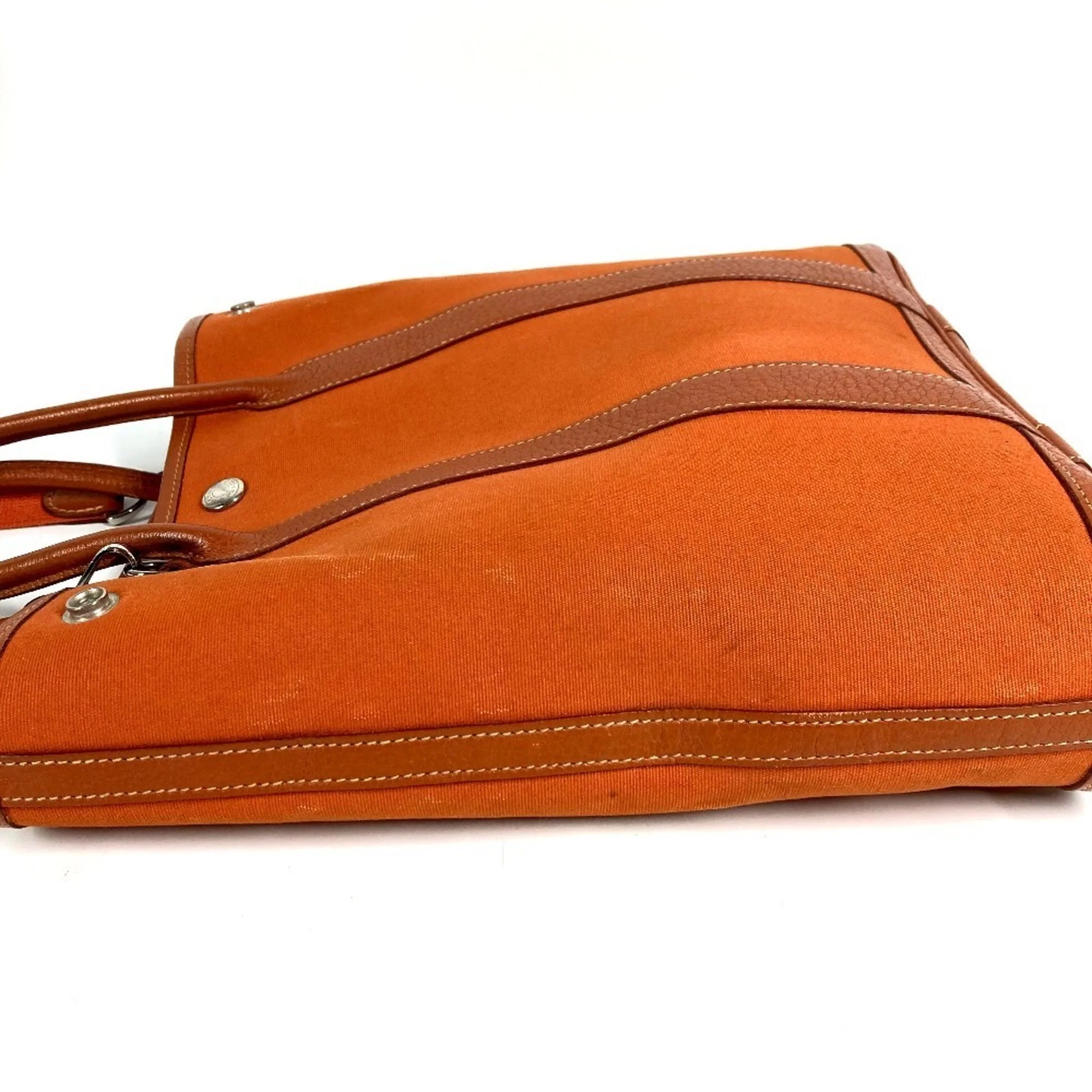 Garden File Tote Toile and Leather 28 - Image 4