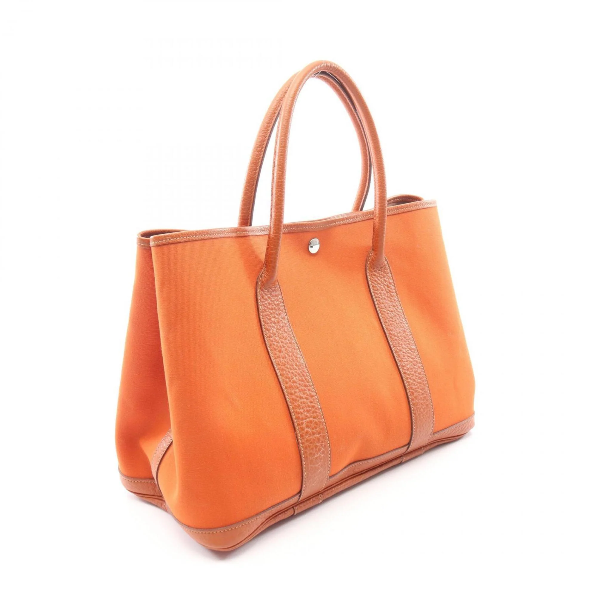 Garden Party Tote Toile and Leather 36 - Image 2