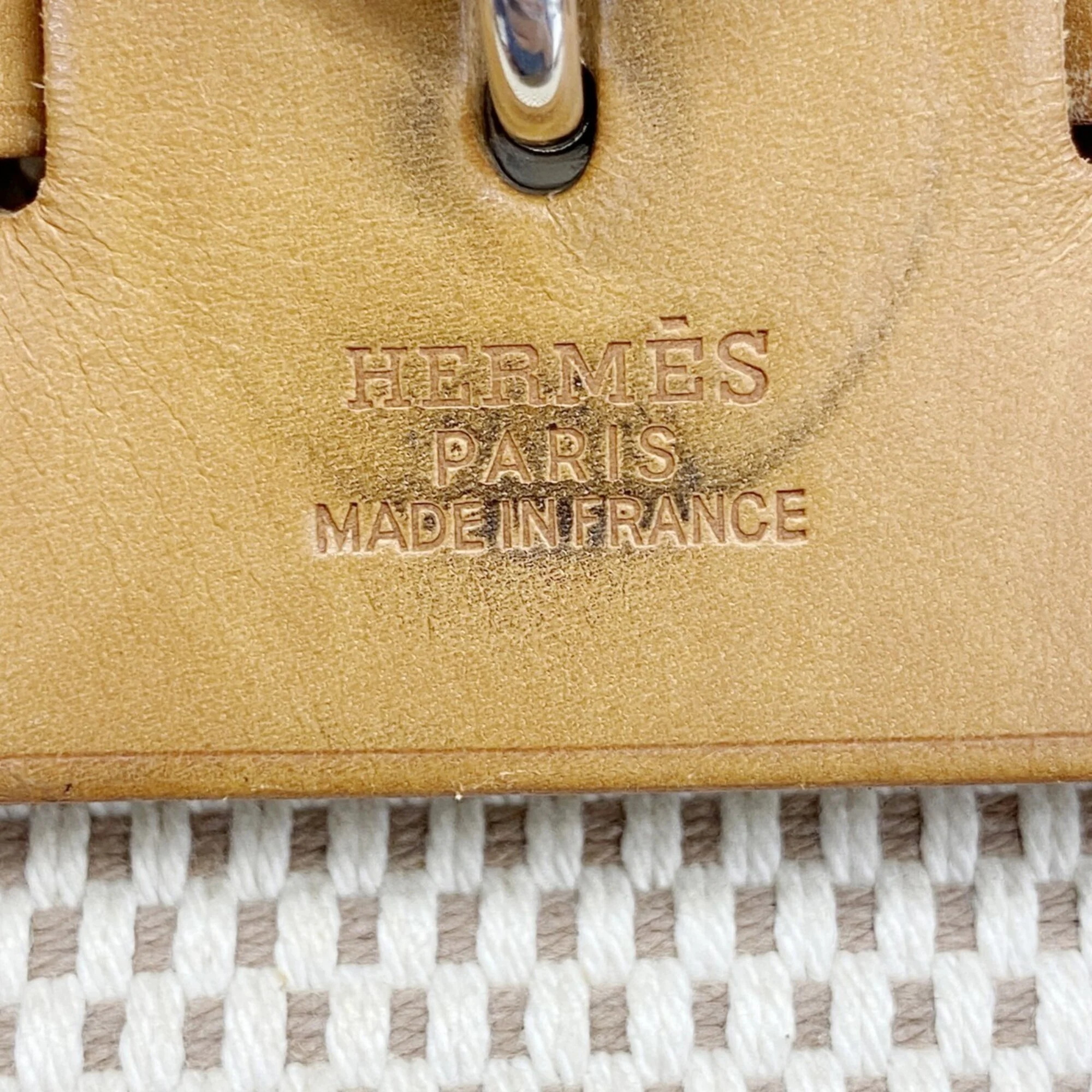 Herbag A Dos Zip Backpack Toile and Leather - Image 5