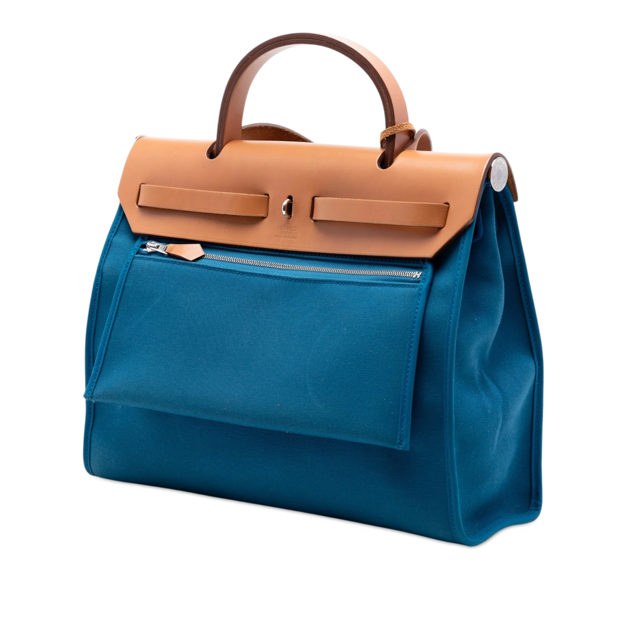 Herbag Zip Leather and Toile 31 - Image 2