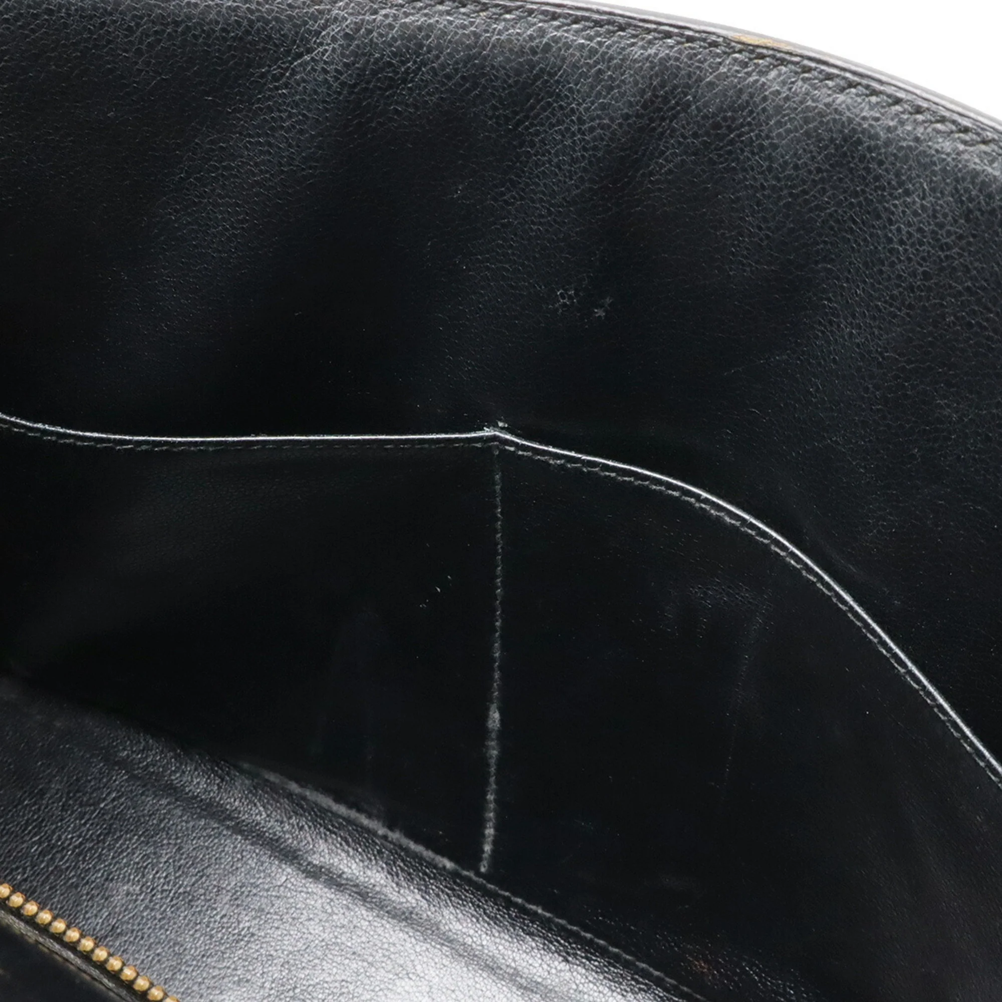 Kelly Handbag Black Box Calf with Gold Hardware 32 - Image 9