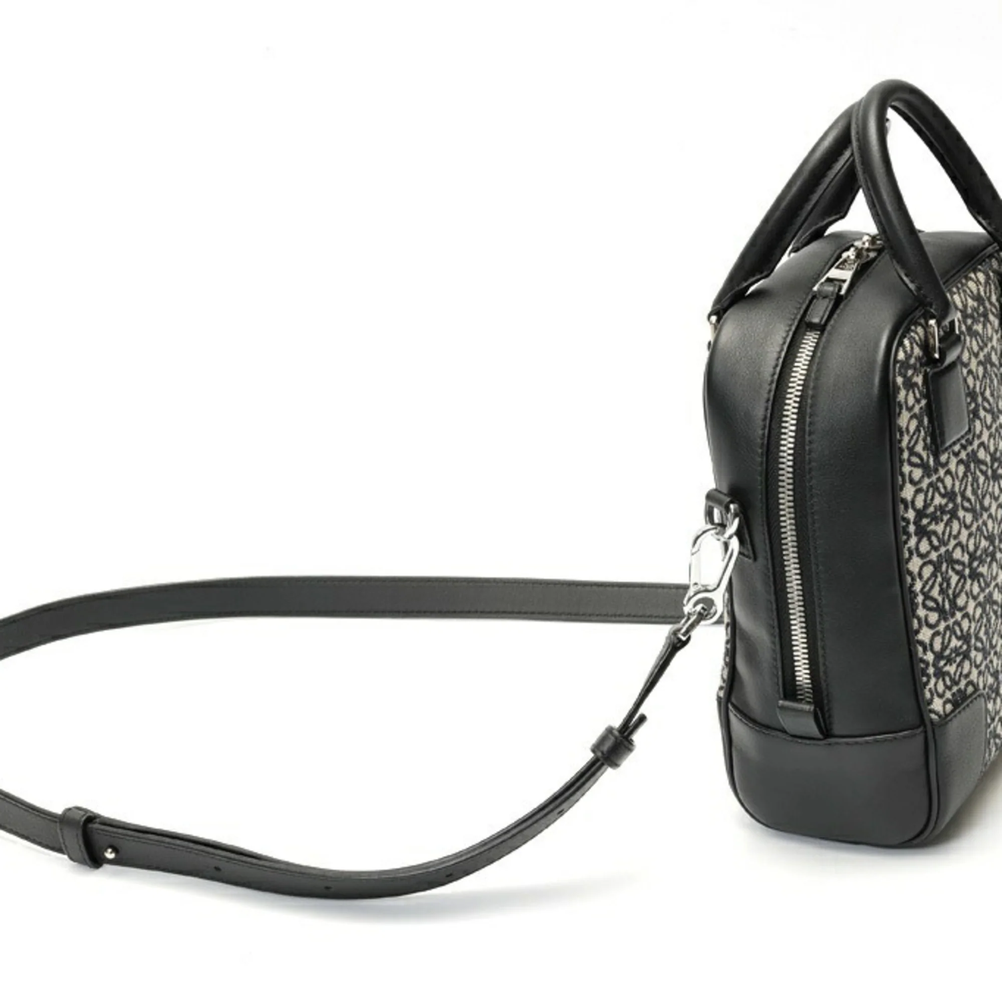 Amazona Bag Leather and Jacquard Canvas 28 - Image 2