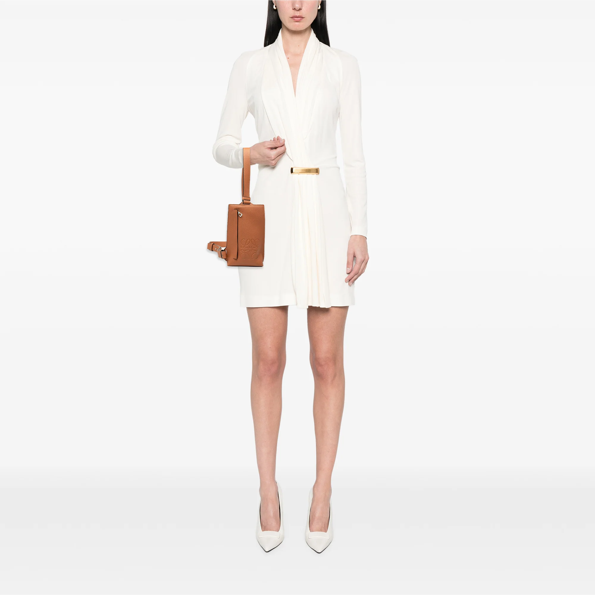 Vertical T Pocket Body Bag Leather - Image 7