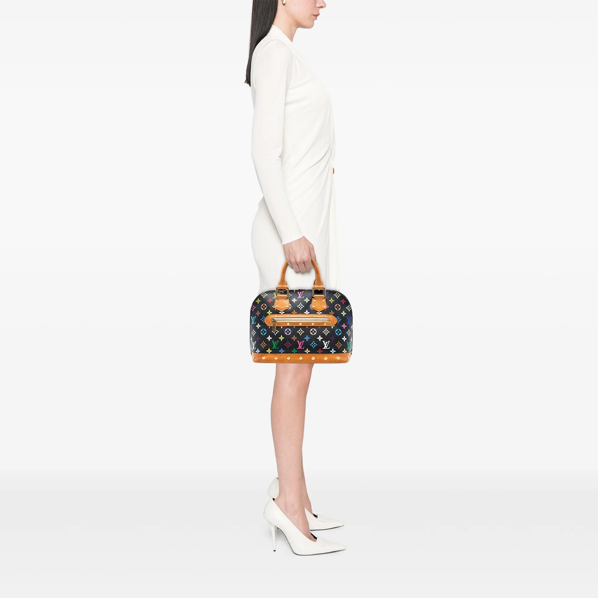 Alma Handbag Monogram Multicolor PM - Image 7