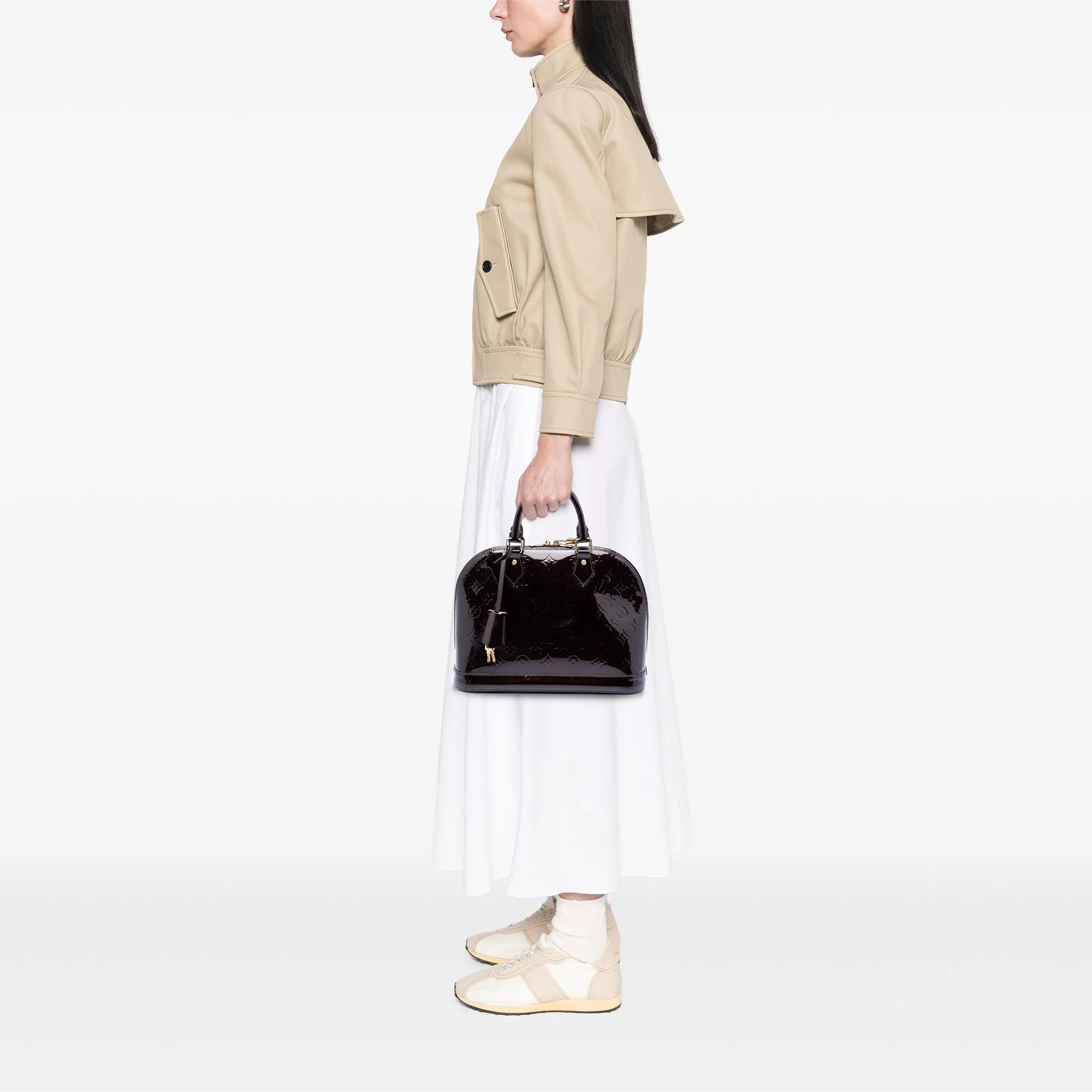 Alma Handbag Monogram Vernis PM - Image 6