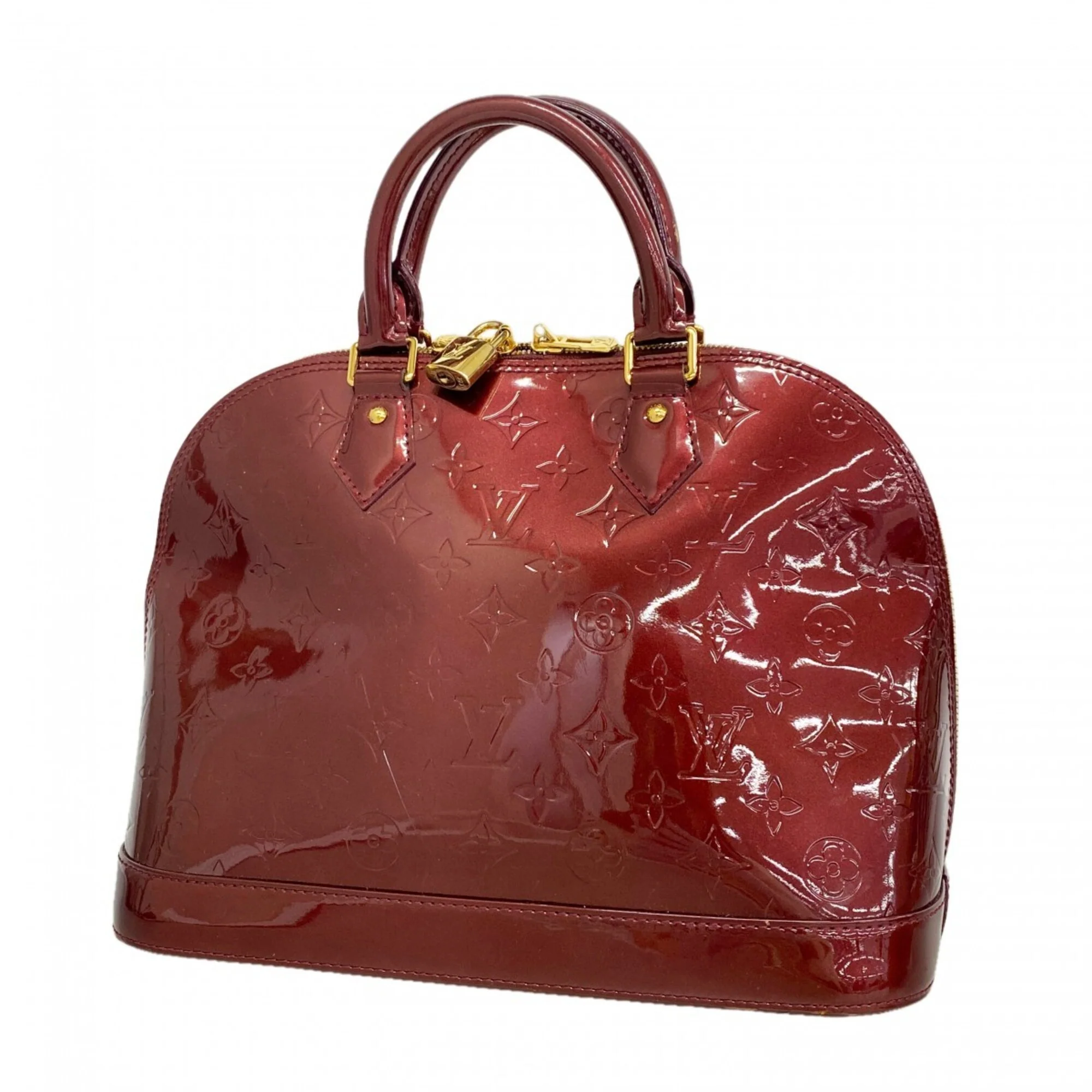 Alma Handbag Monogram Vernis PM