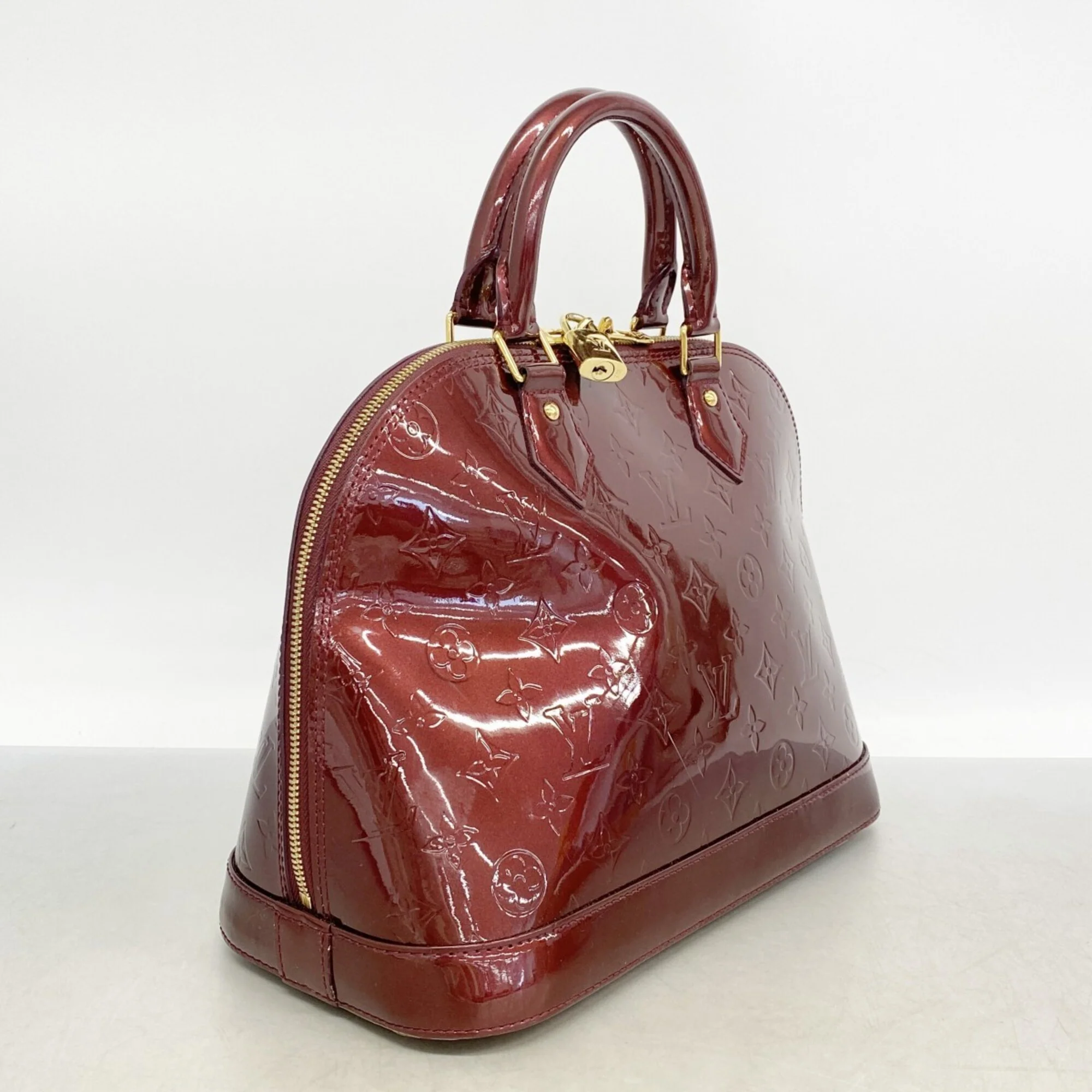 Alma Handbag Monogram Vernis PM - Image 2