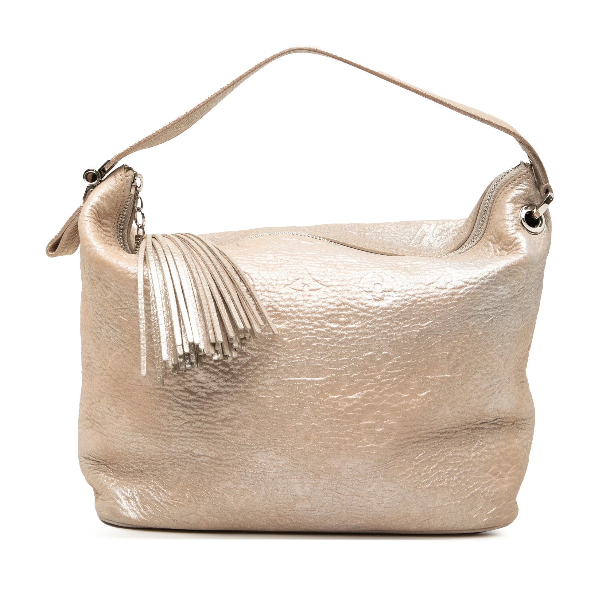 Halo Handbag Limited Edition Shimmer Monogram Embossed Leather