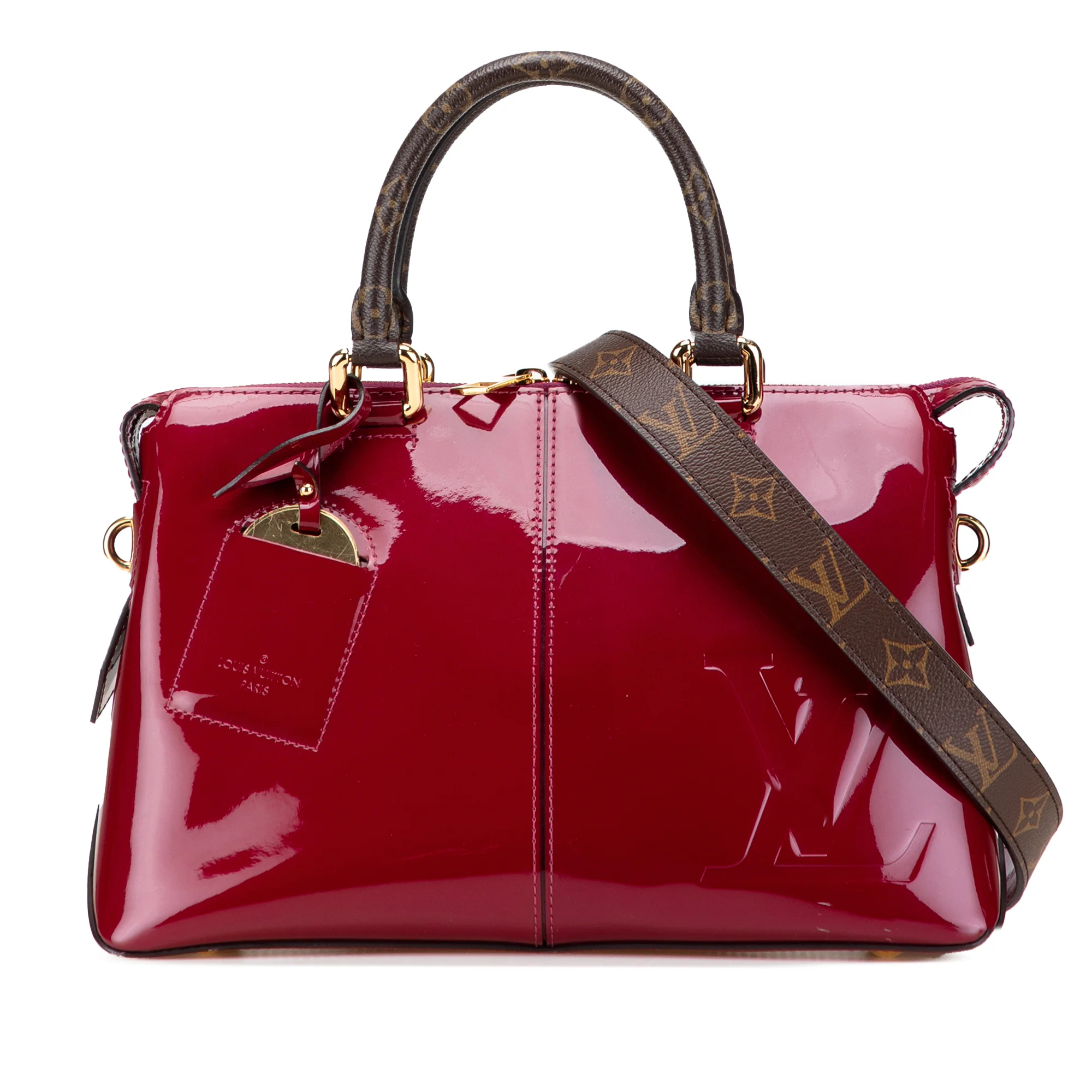 Miroir Handbag Vernis with Monogram Canvas