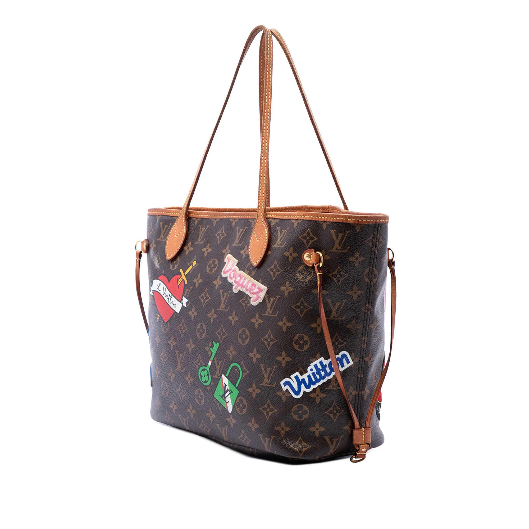 Neverfull NM Tote Limited Edition Patches Monogram Canvas MM - Image 2