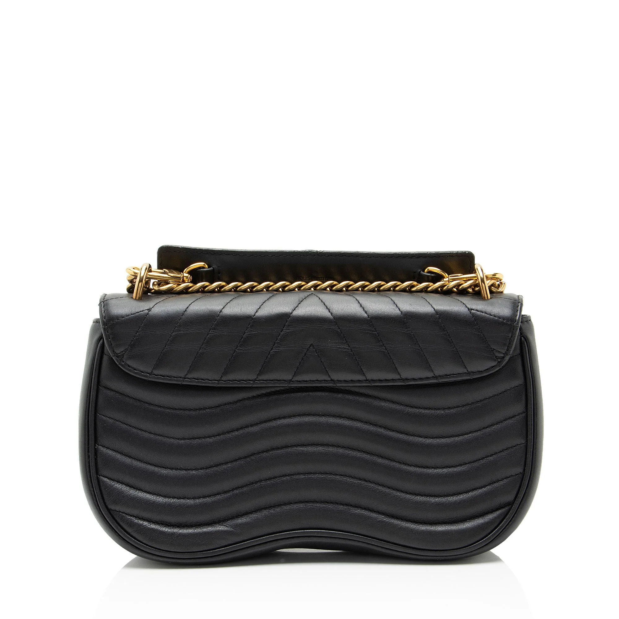 New Wave Chain Bag Quilted Leather MM - Image 3