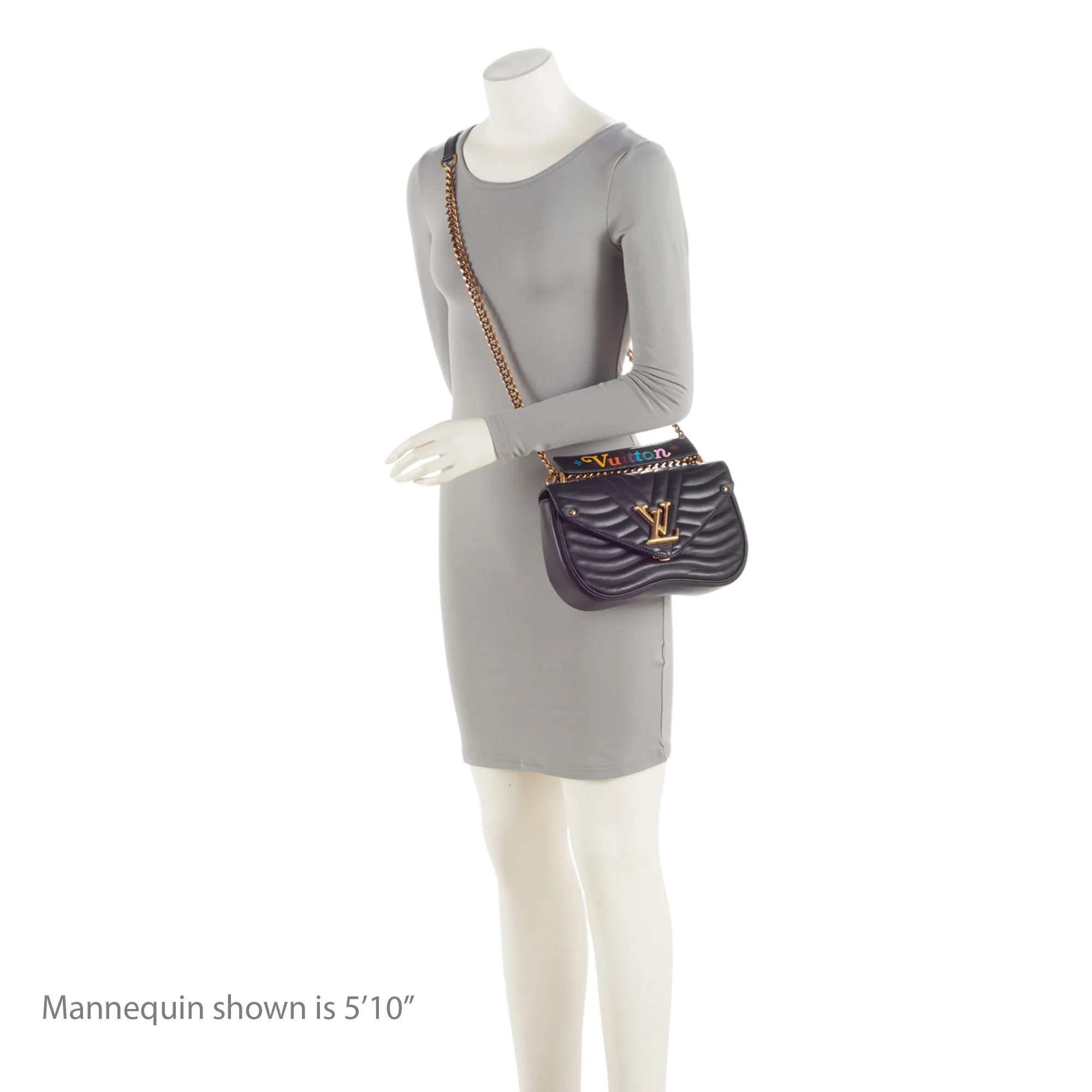 New Wave Chain Bag Quilted Leather MM - Image 5