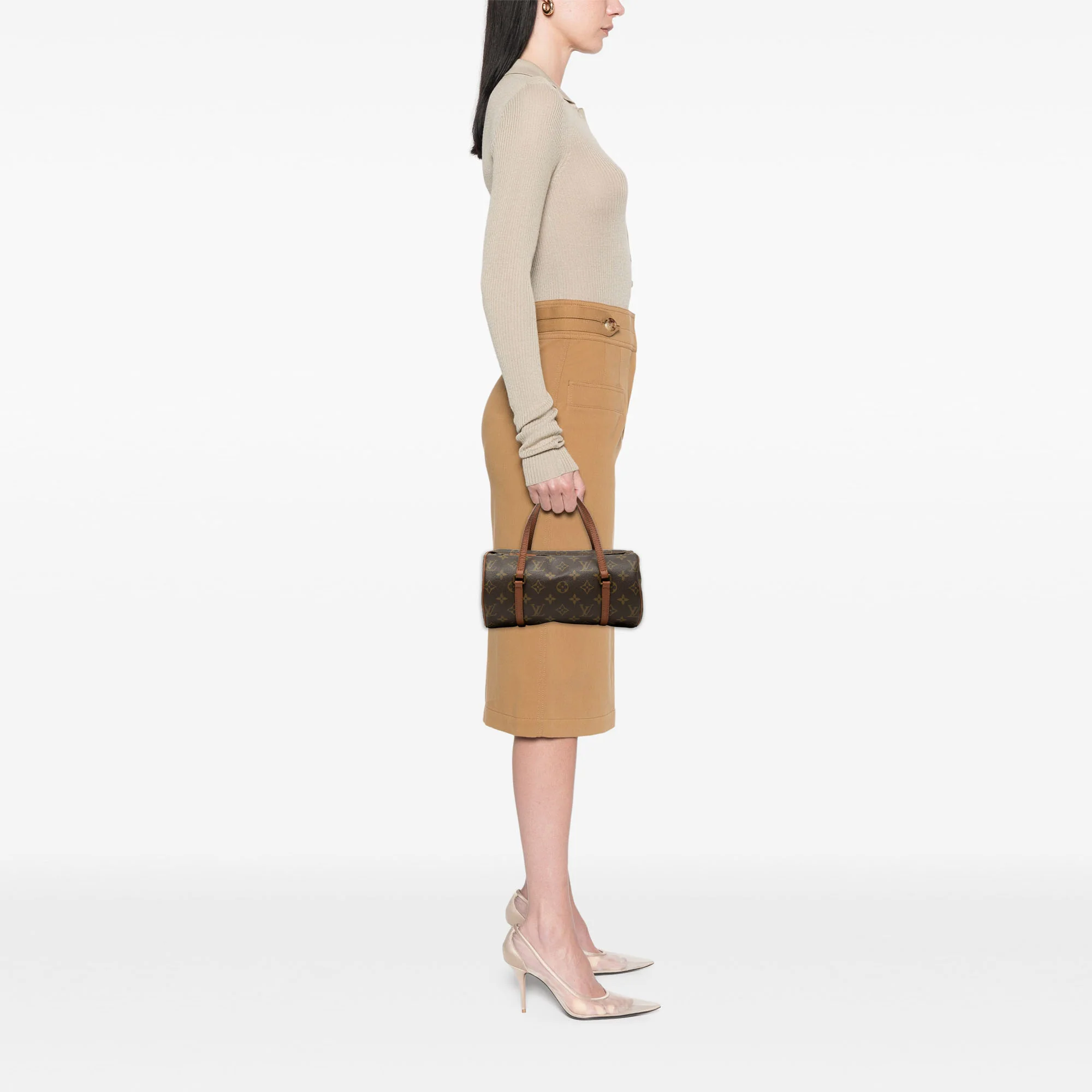 Papillon Handbag Monogram Canvas 26 - Image 7