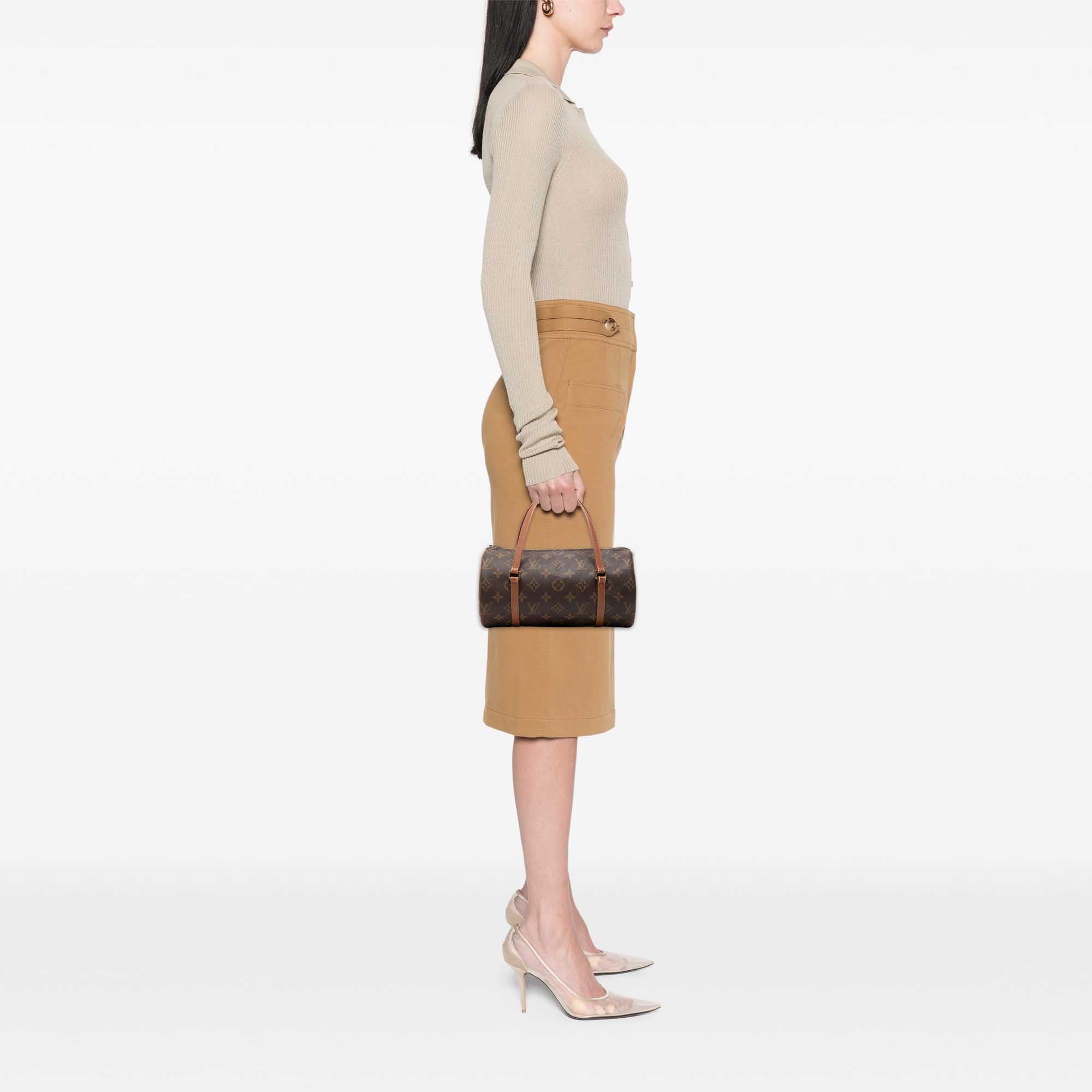 Papillon Handbag Monogram Canvas 26 - Image 6