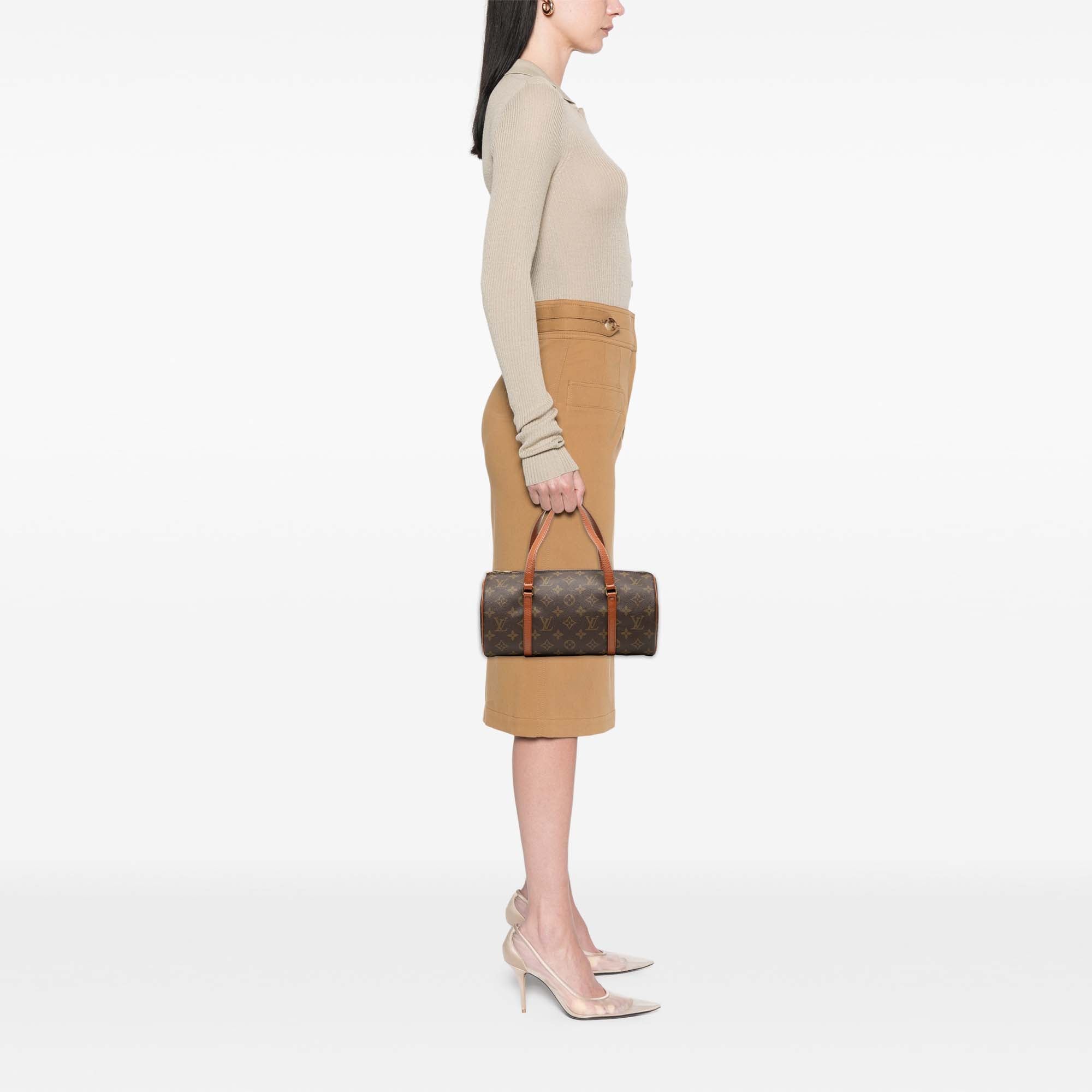 Papillon Handbag Monogram Canvas 30 - Image 7