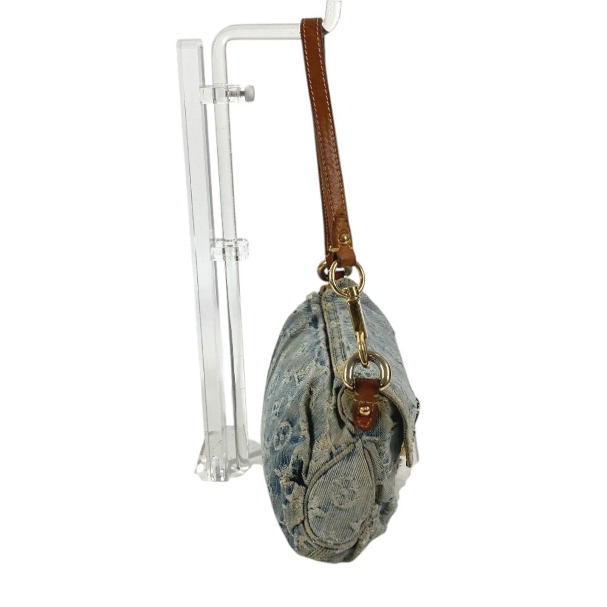 Pleaty Handbag Denim Mini - Image 3