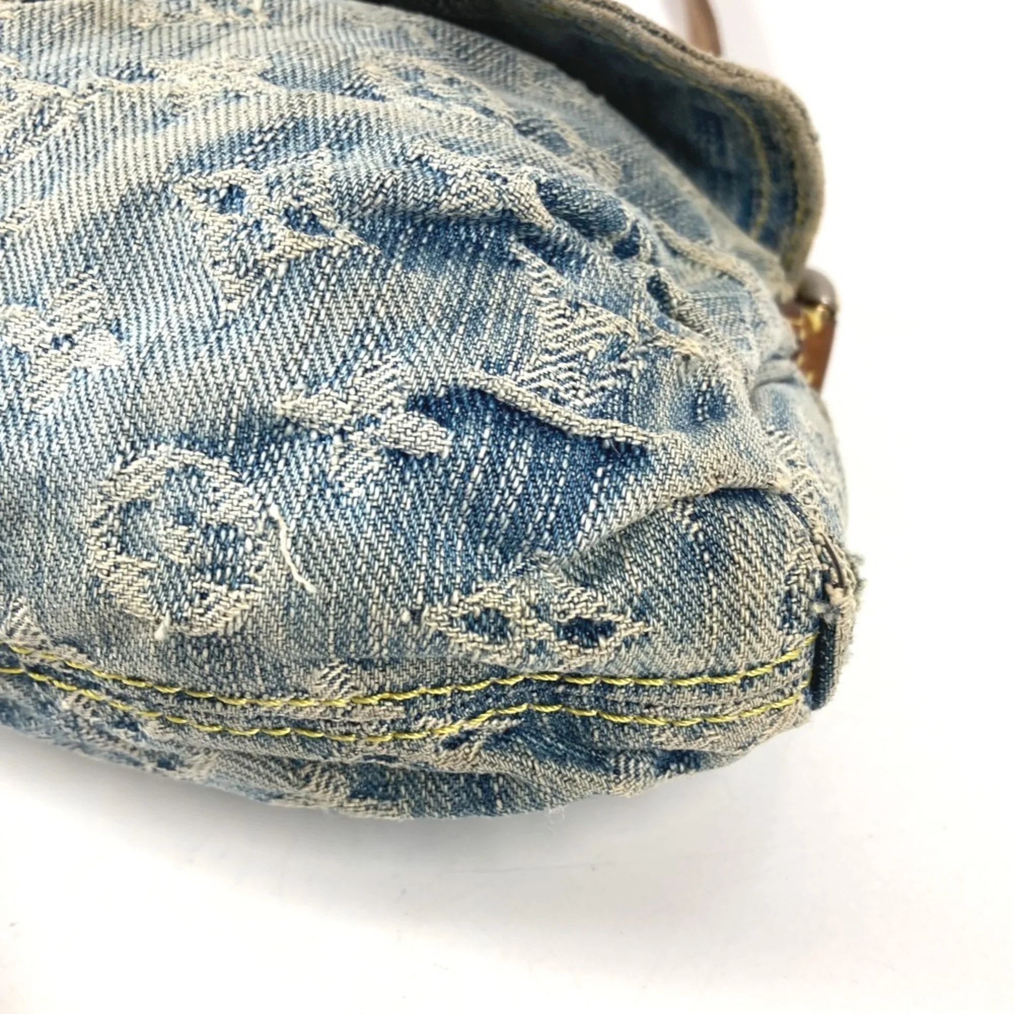 Pleaty Handbag Denim Mini - Image 5