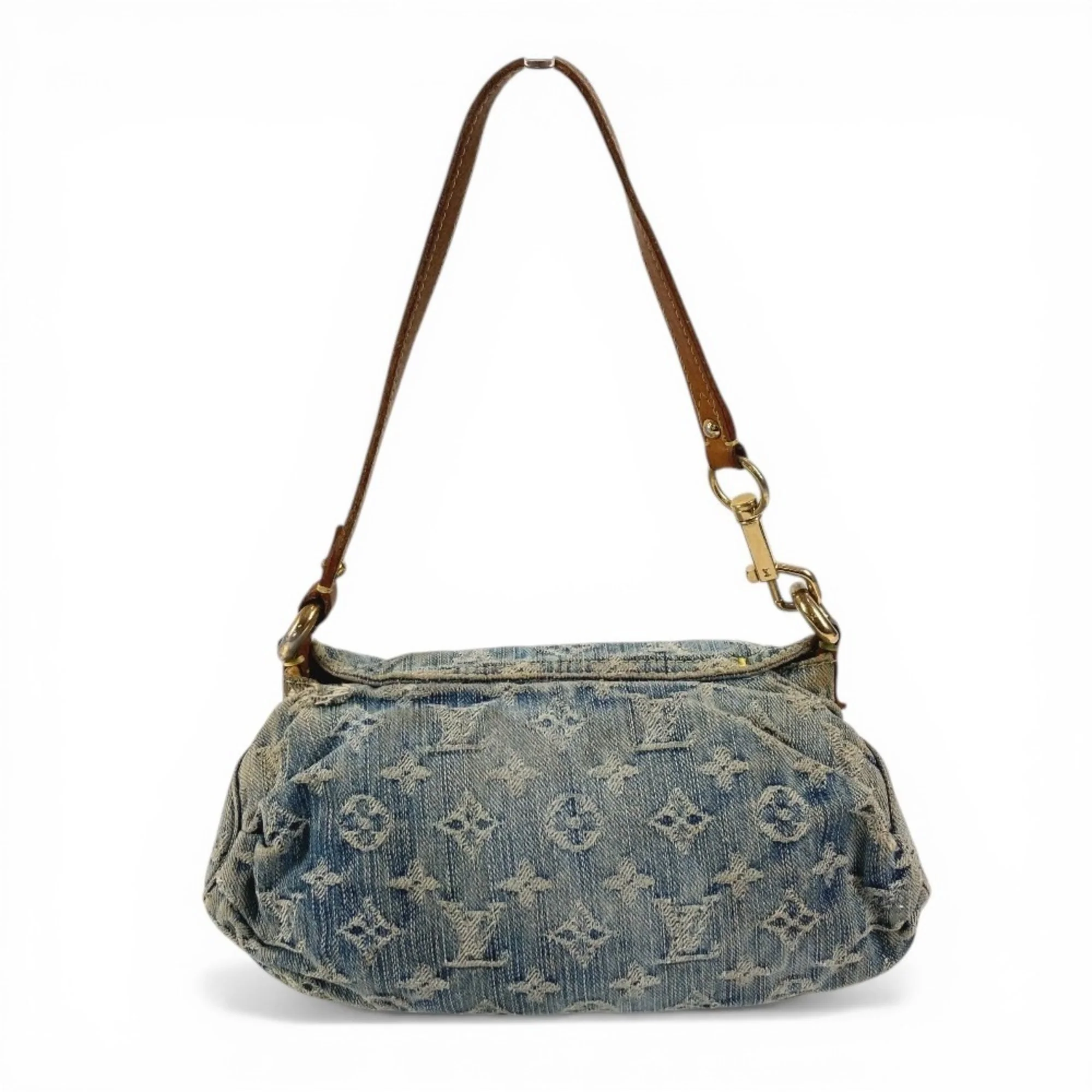Pleaty Handbag Denim Mini - Image 6